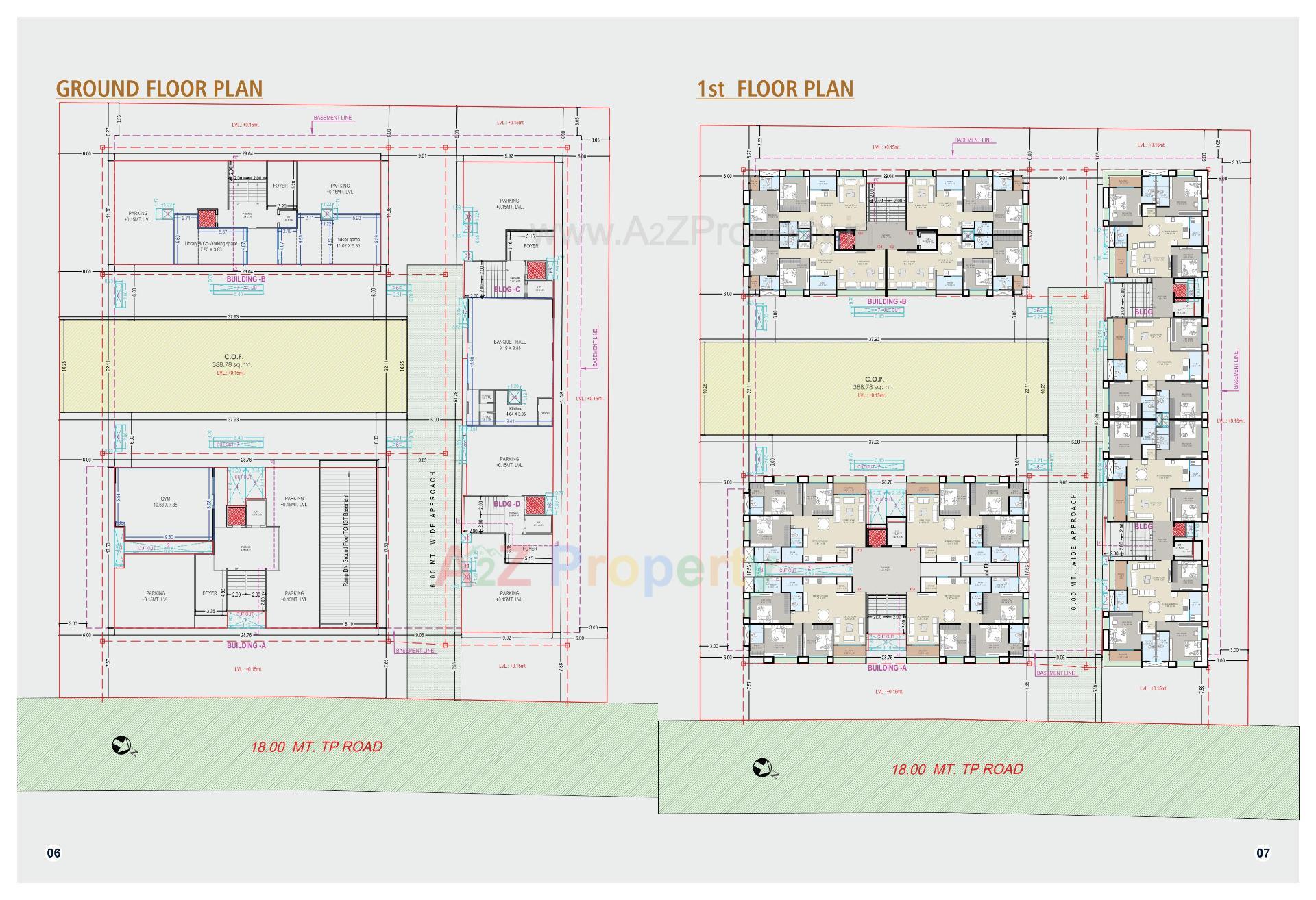 Layout of real estate project Veer Swastik Hills located at Bhatha, Surat, Gujarat