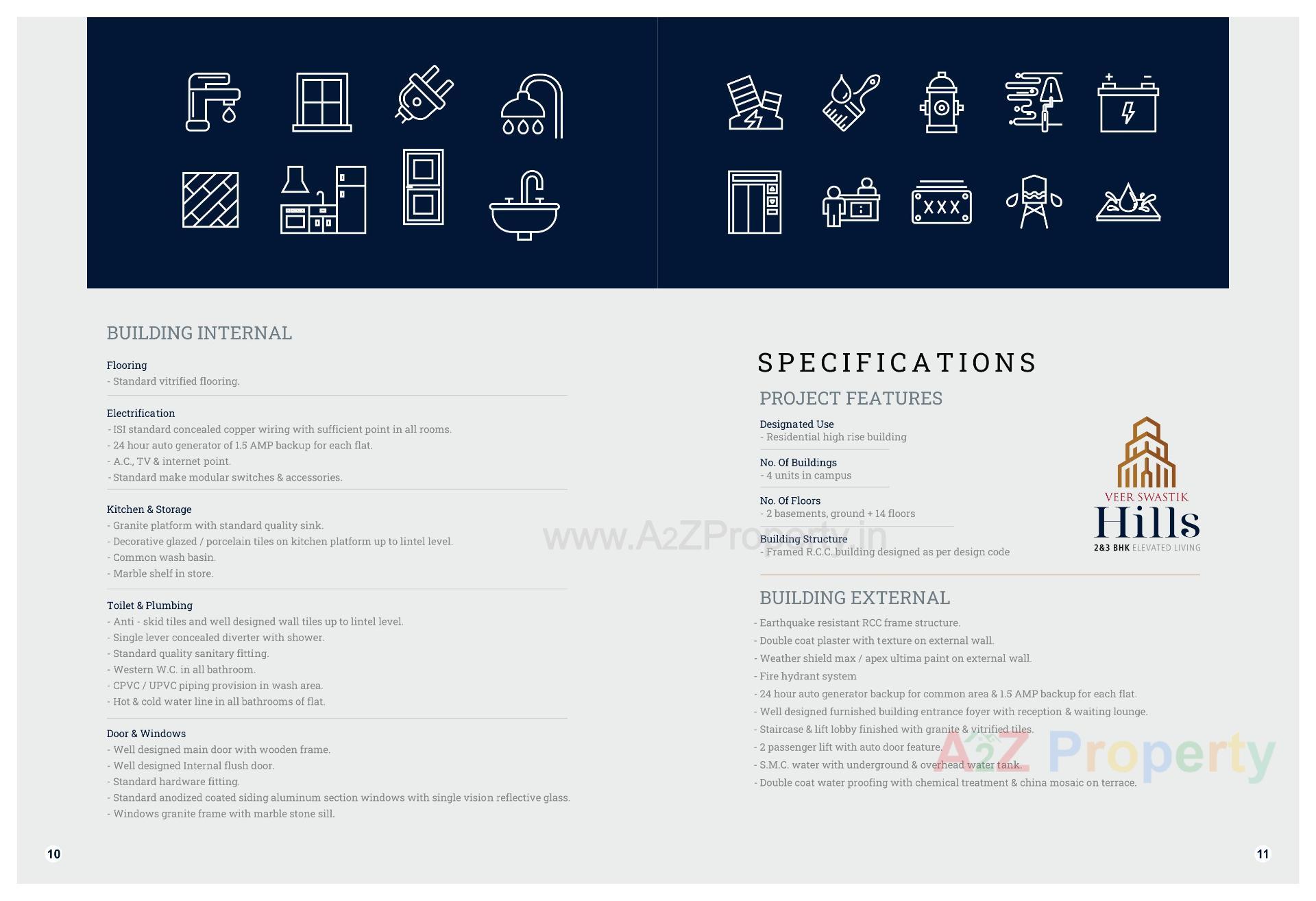  of real estate project Veer Swastik Hills located at Bhatha, Surat, Gujarat