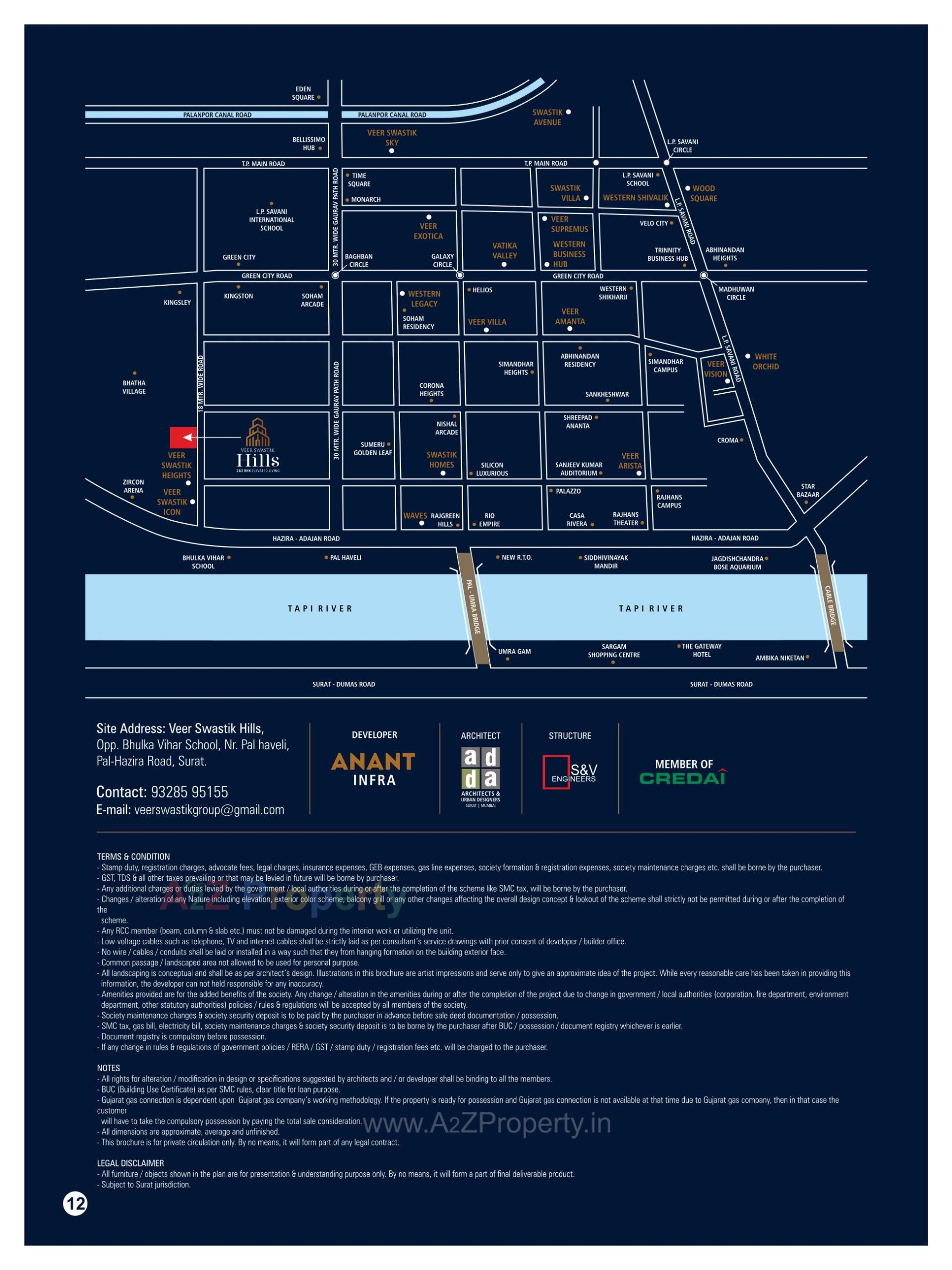  of real estate project Veer Swastik Hills located at Bhatha, Surat, Gujarat