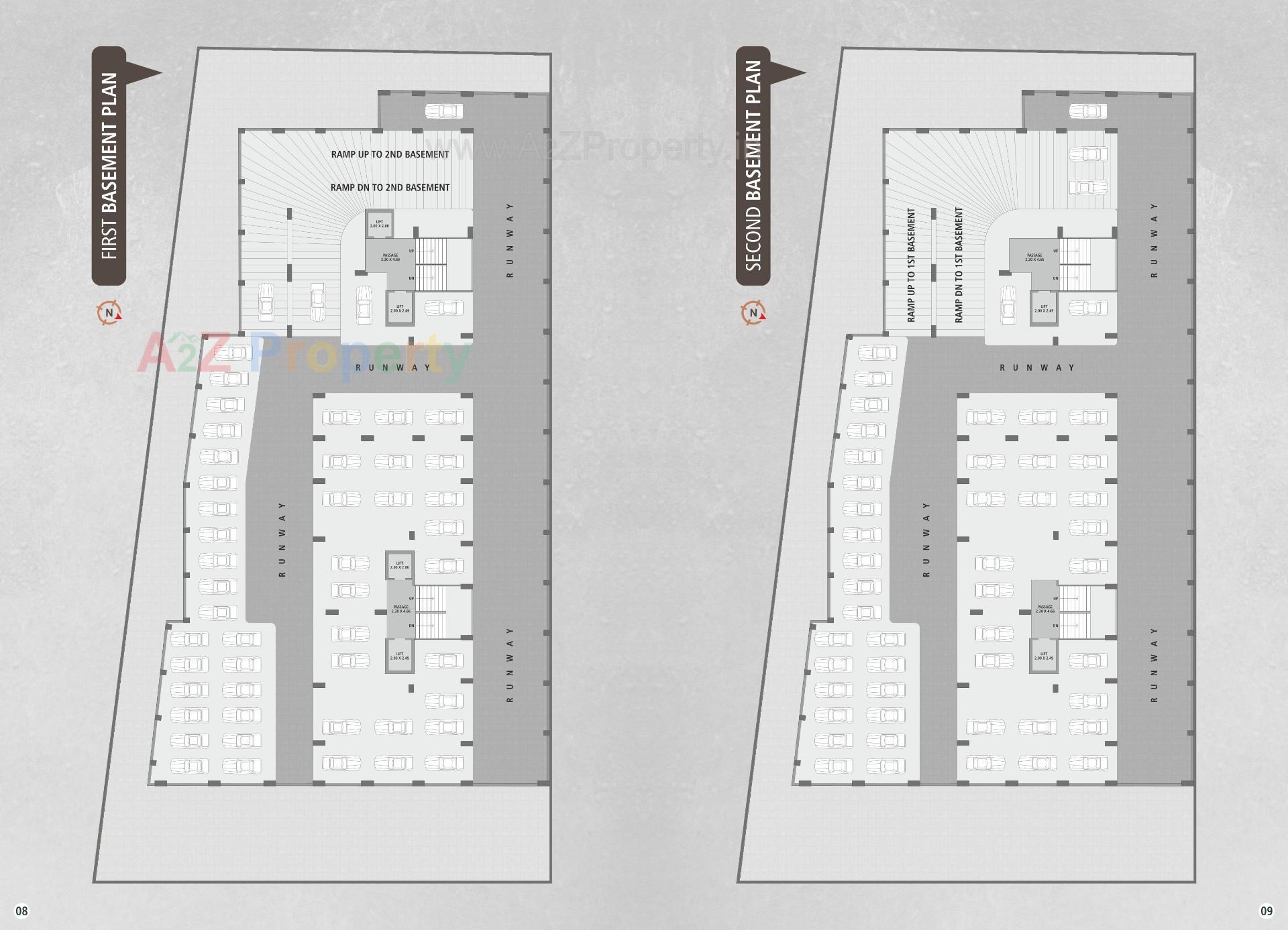 Layout of real estate project Veer Swastik Icon located at Bhatha, Surat, Gujarat