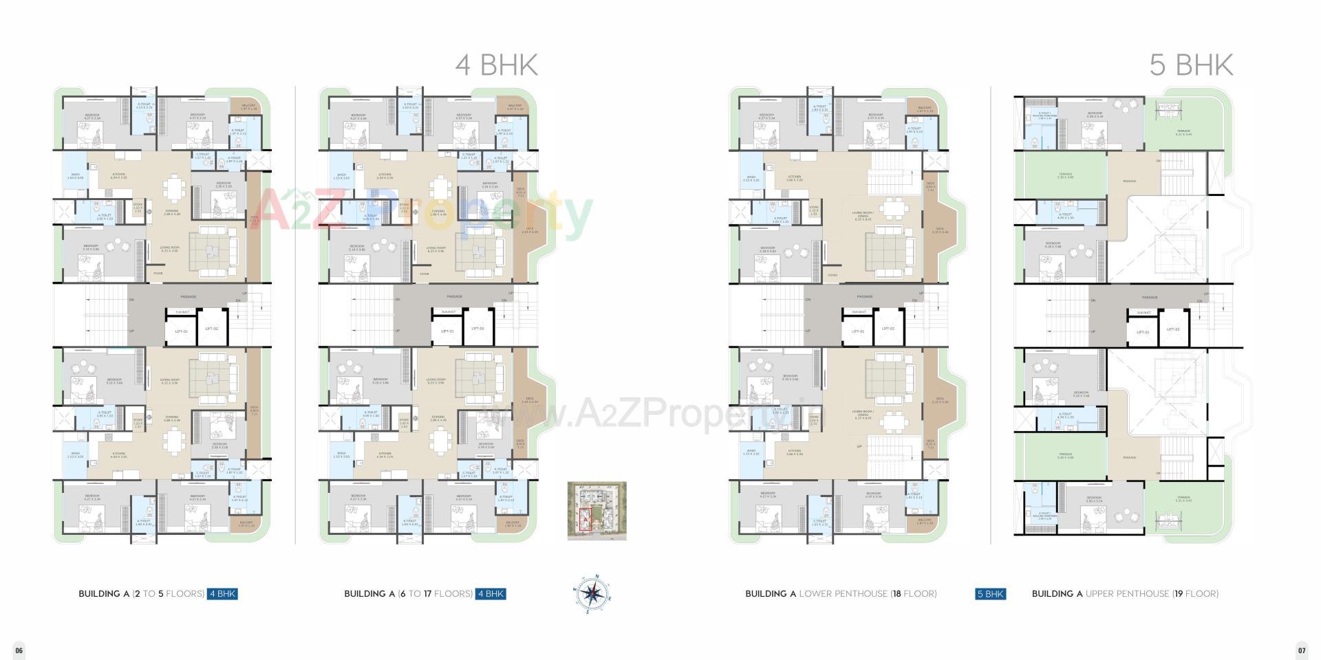 Layout of real estate project Veer Swastik Sky located at Pal, Surat, Gujarat