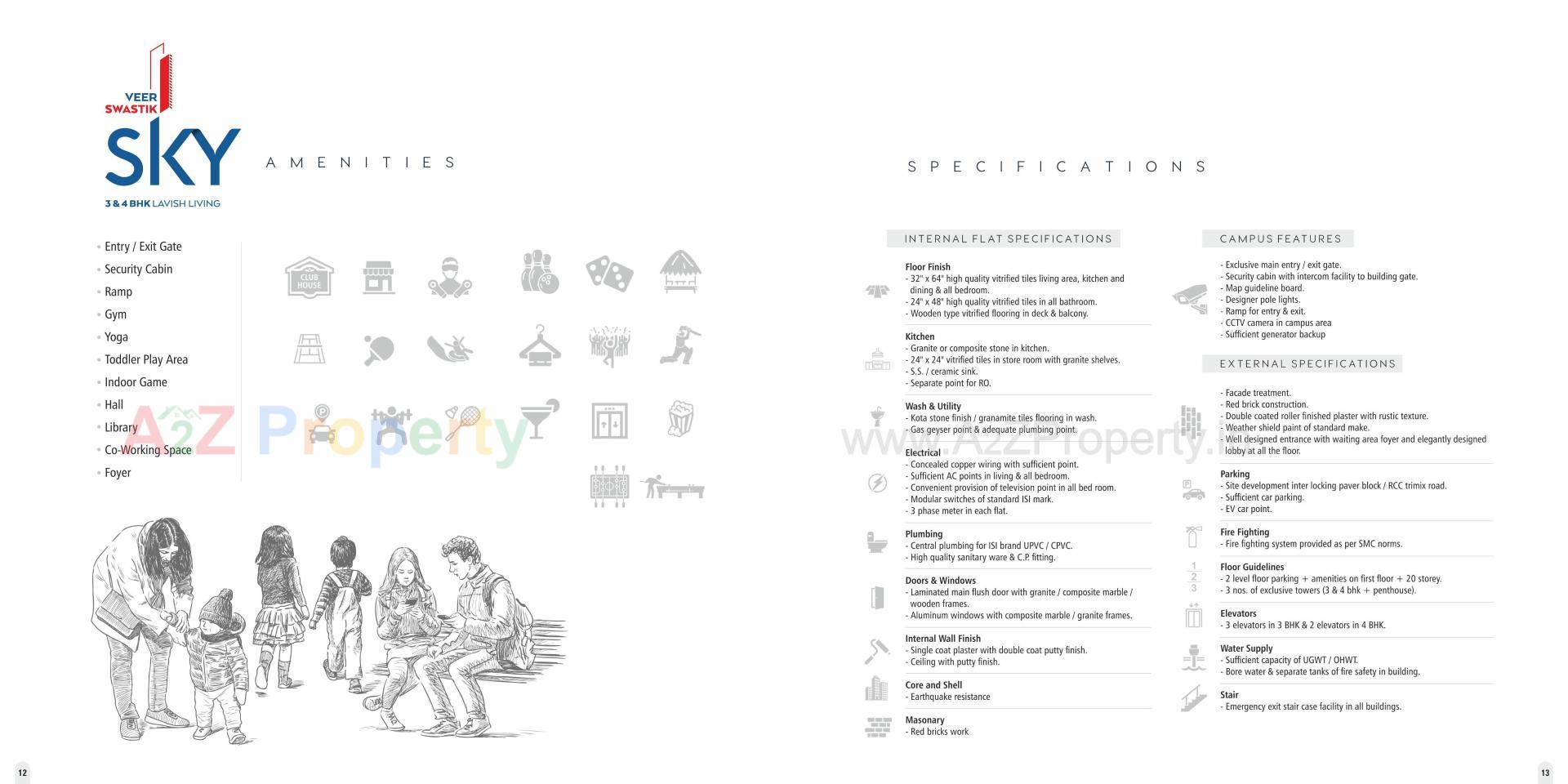  of real estate project Veer Swastik Sky located at Pal, Surat, Gujarat