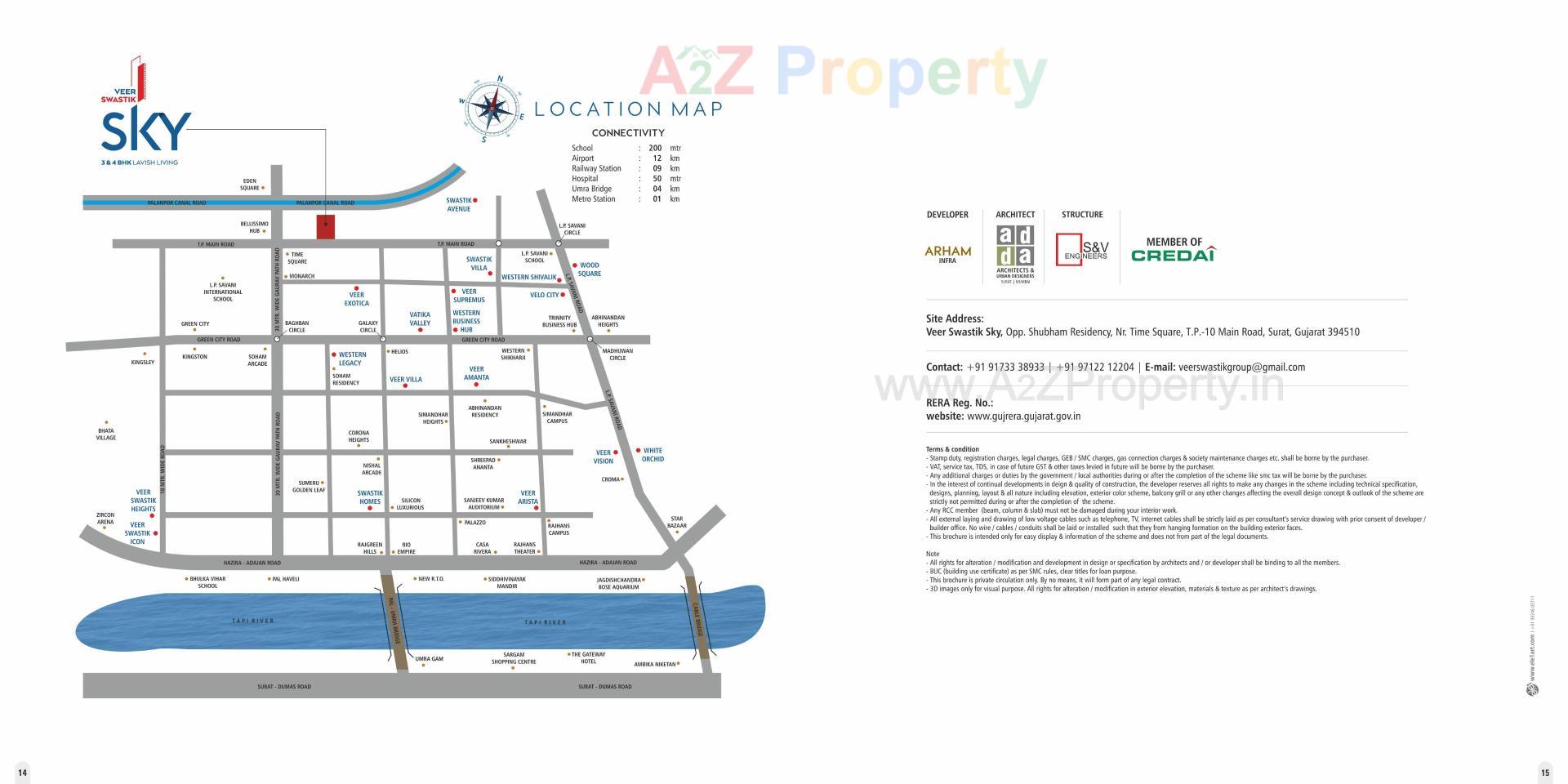  of real estate project Veer Swastik Sky located at Pal, Surat, Gujarat