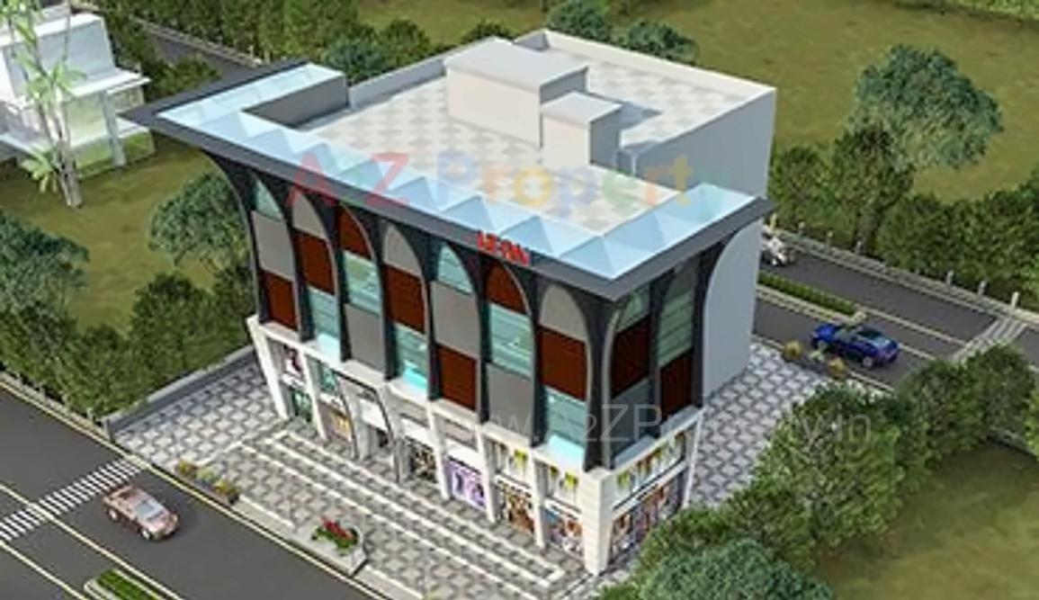 3D Elevation of real estate project Veon Plaza located at Rander, Surat, Gujarat