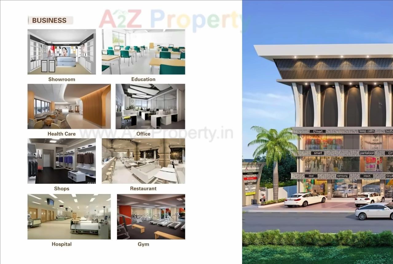 3D Elevation of real estate project Victory Shoppers located at Palonpore, Surat, Gujarat