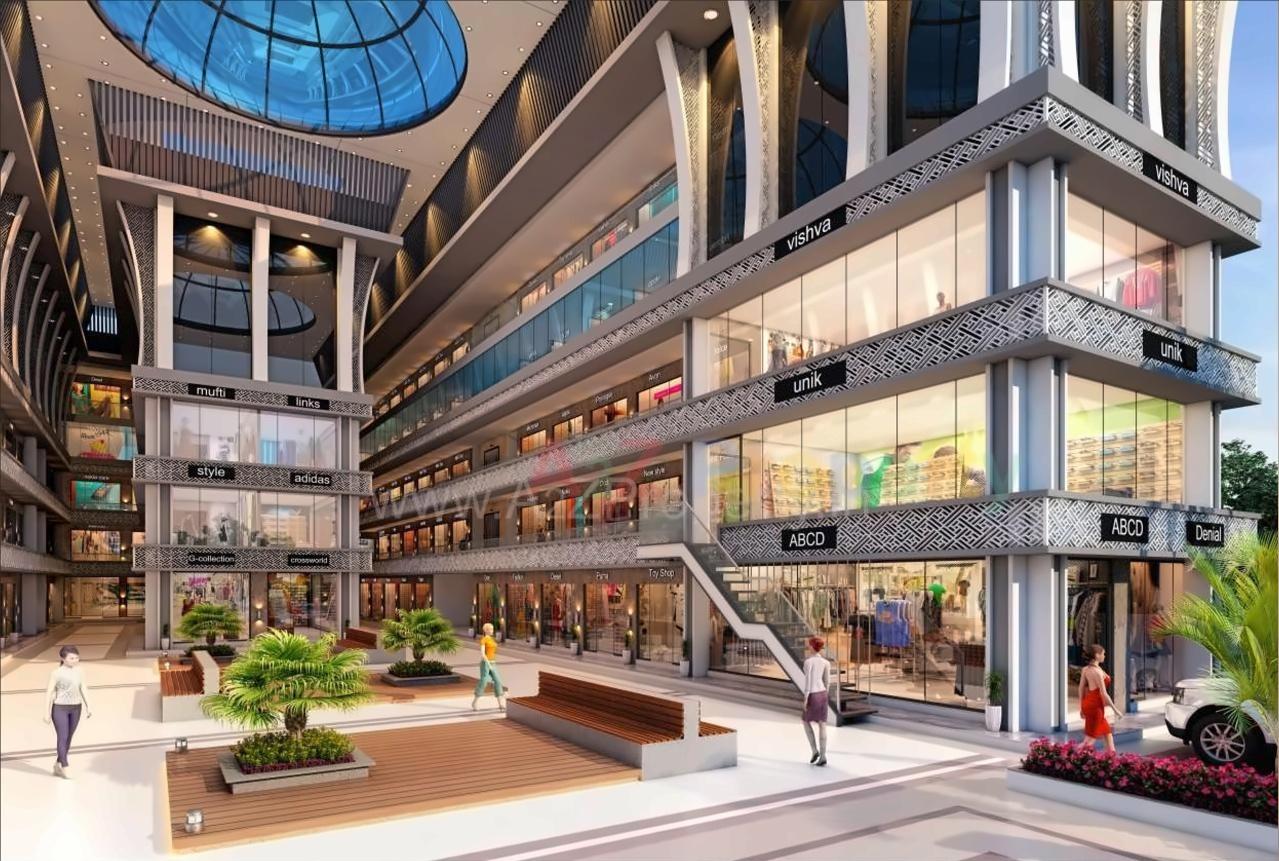 3D Elevation of real estate project Victory Shoppers located at Palonpore, Surat, Gujarat