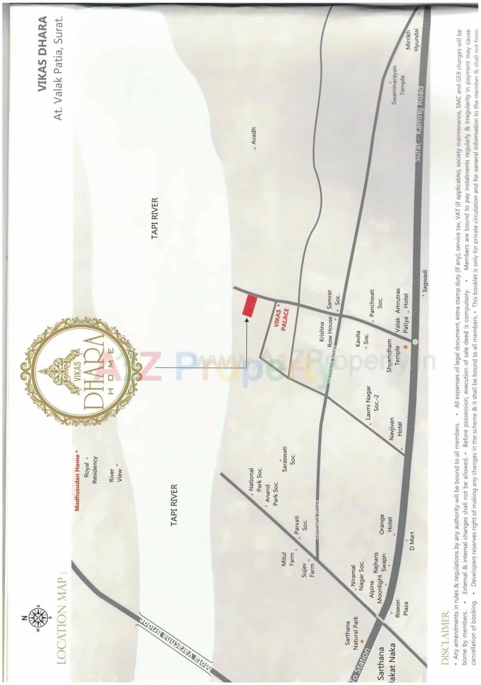  of real estate project Vikas Dhara Home located at Valak, Surat, Gujarat