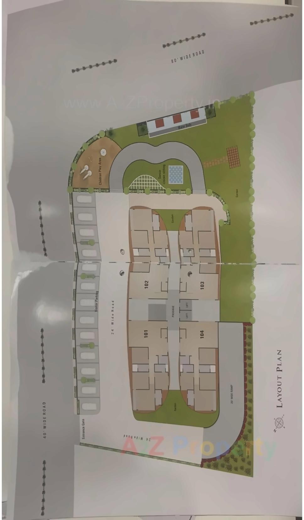 Layout of real estate project Vikas Gatha located at Valak, Surat, Gujarat