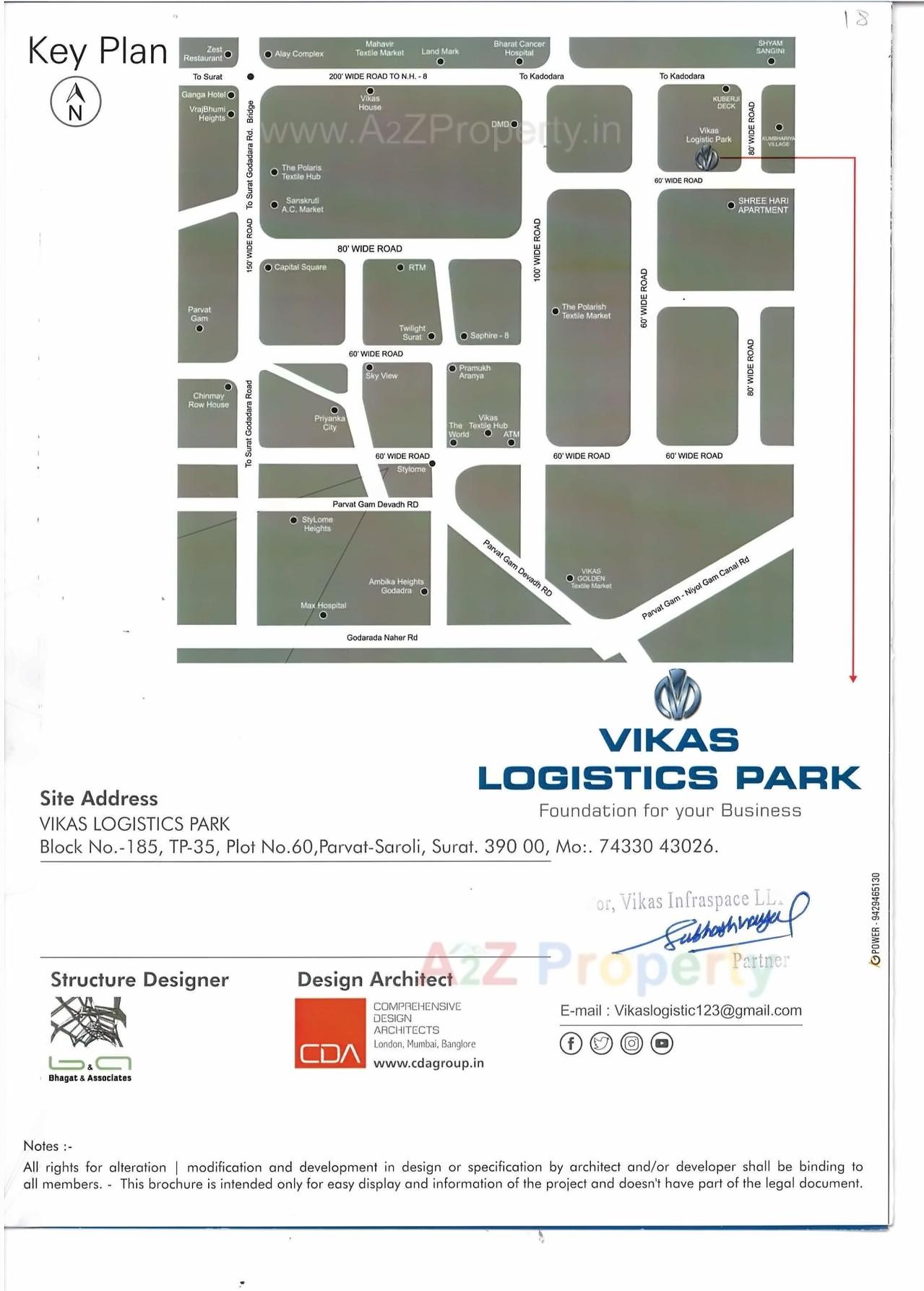  of real estate project Vikas Logistic Park located at Saniya, Surat, Gujarat