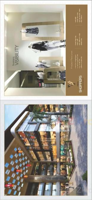 Elevation of real estate project Vikas Shoppers located at Sarthana, Surat, Gujarat