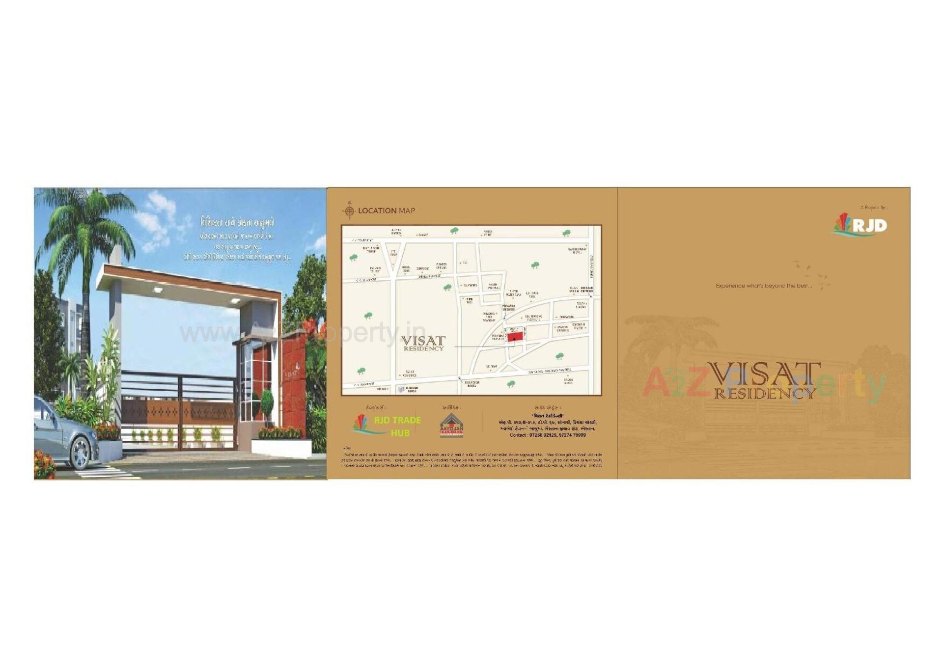 Layout of real estate project Visat Residency located at Surat, Surat, Gujarat