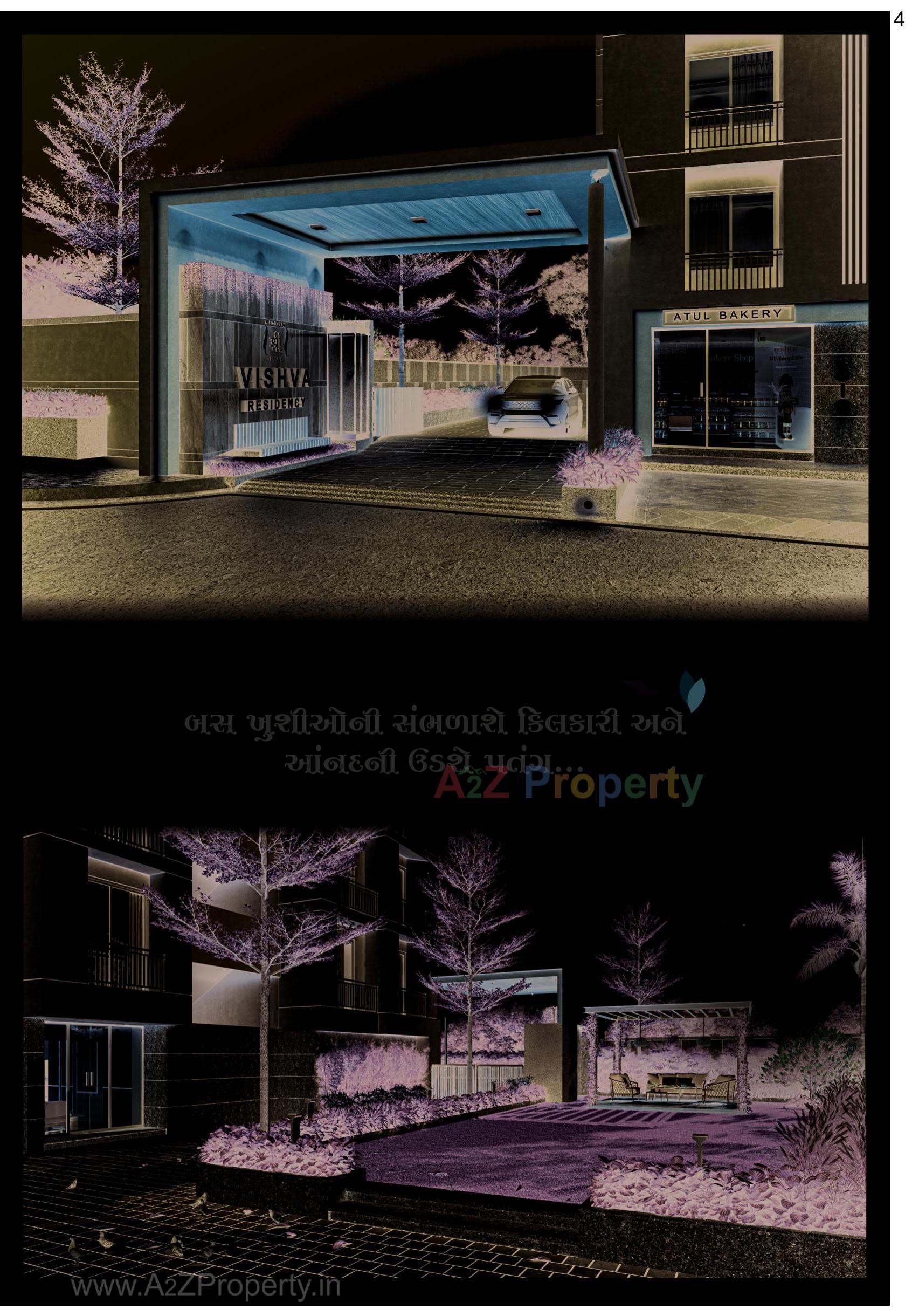 3D Elevation of real estate project Vishwa Residency located at Surat, Surat, Gujarat