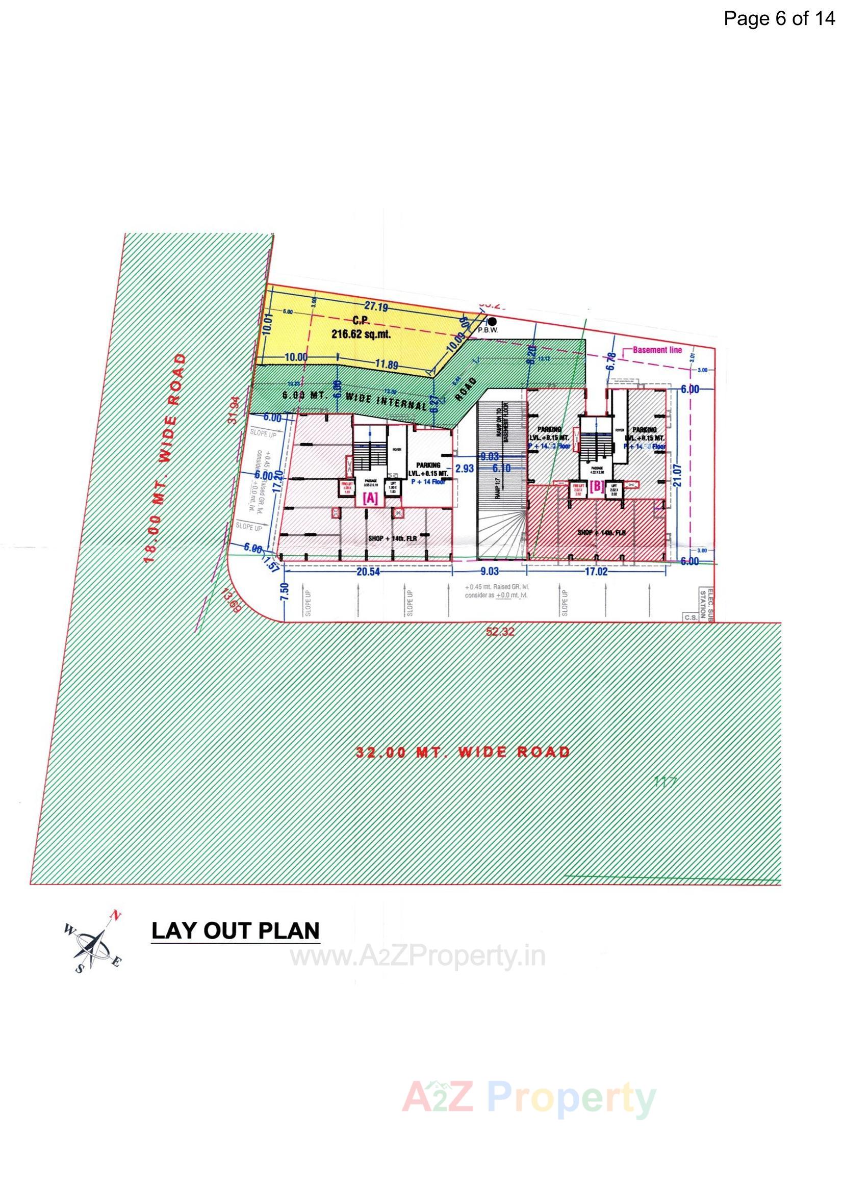 Layout of real estate project Vishwa Residency located at Surat, Surat, Gujarat
