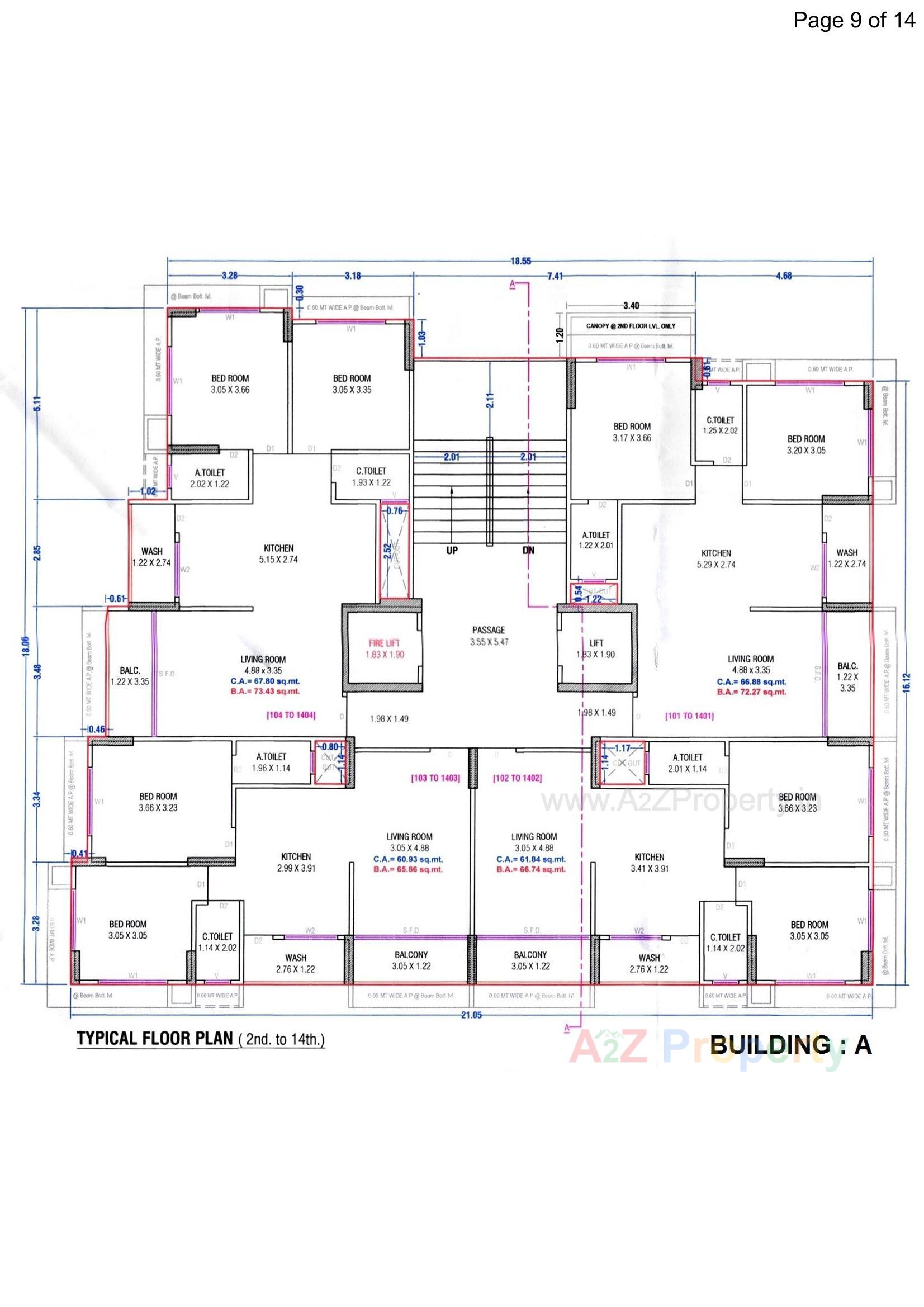Layout of real estate project Vishwa Residency located at Surat, Surat, Gujarat