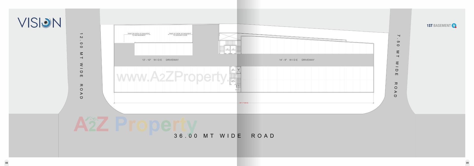 Layout of real estate project Vision located at Surat, Surat, Gujarat