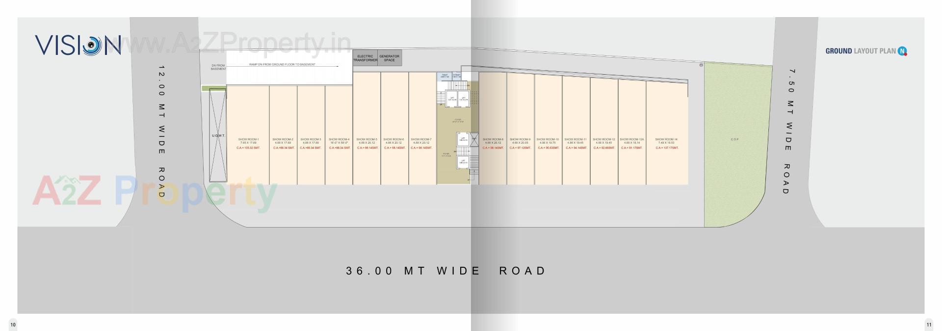Layout of real estate project Vision located at Surat, Surat, Gujarat