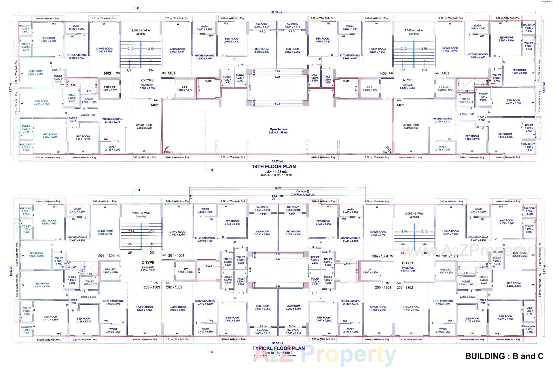 Layout of real estate project Vitoria Hills located at Pal, Surat, Gujarat