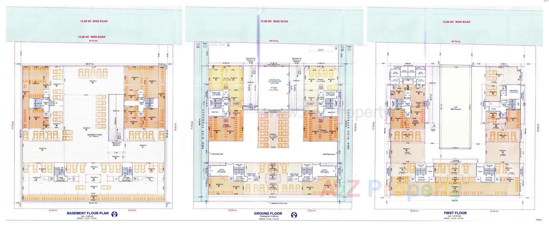 Layout of real estate project Vitoria Hills located at Pal, Surat, Gujarat