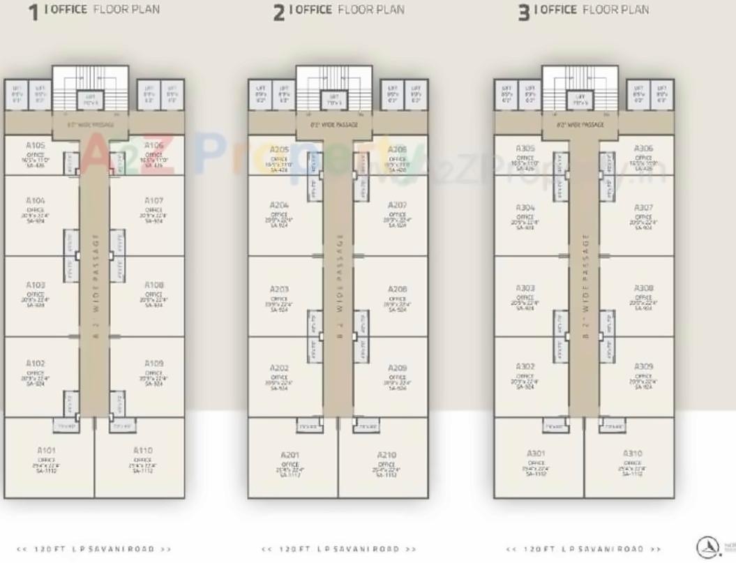Layout of real estate project Vivanta Icon located at Surat, Surat, Gujarat