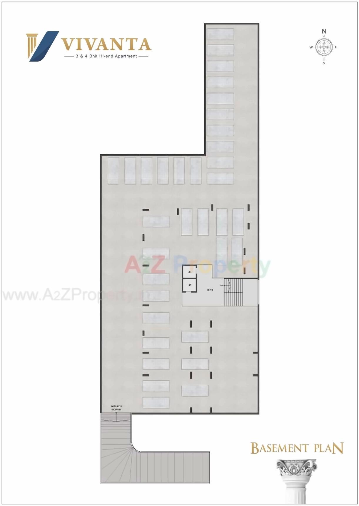 Layout of real estate project Vivanta located at Dabholi, Surat, Gujarat
