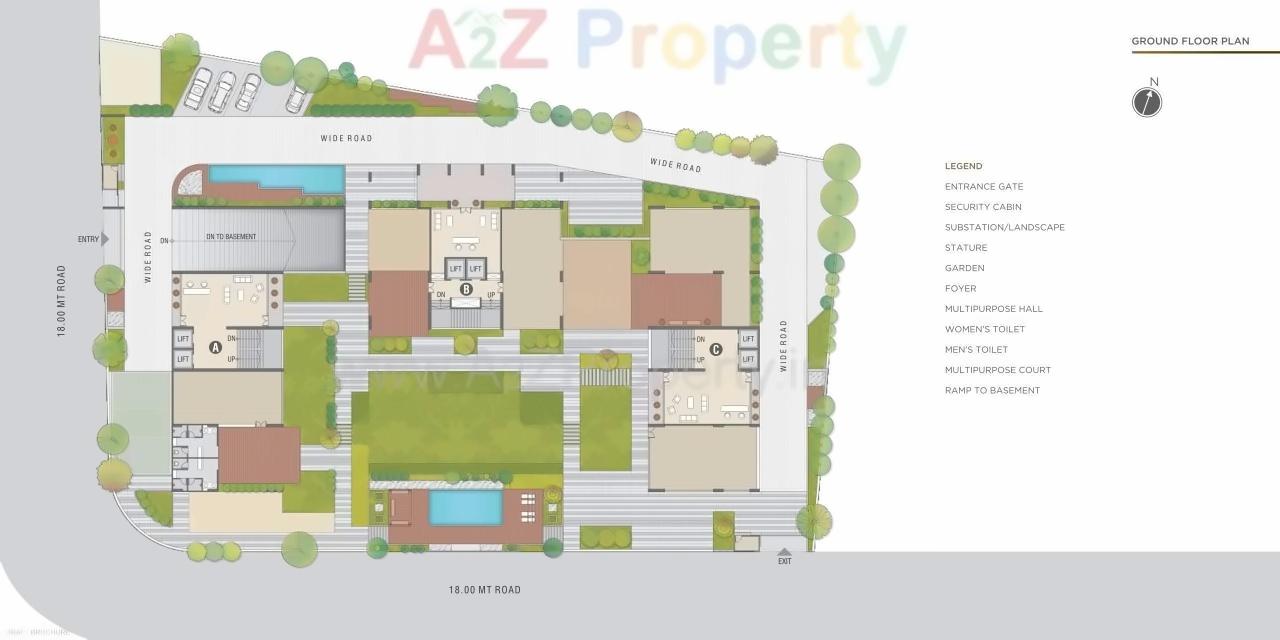 Layout of real estate project Vivanta located at Vesu, Surat, Gujarat