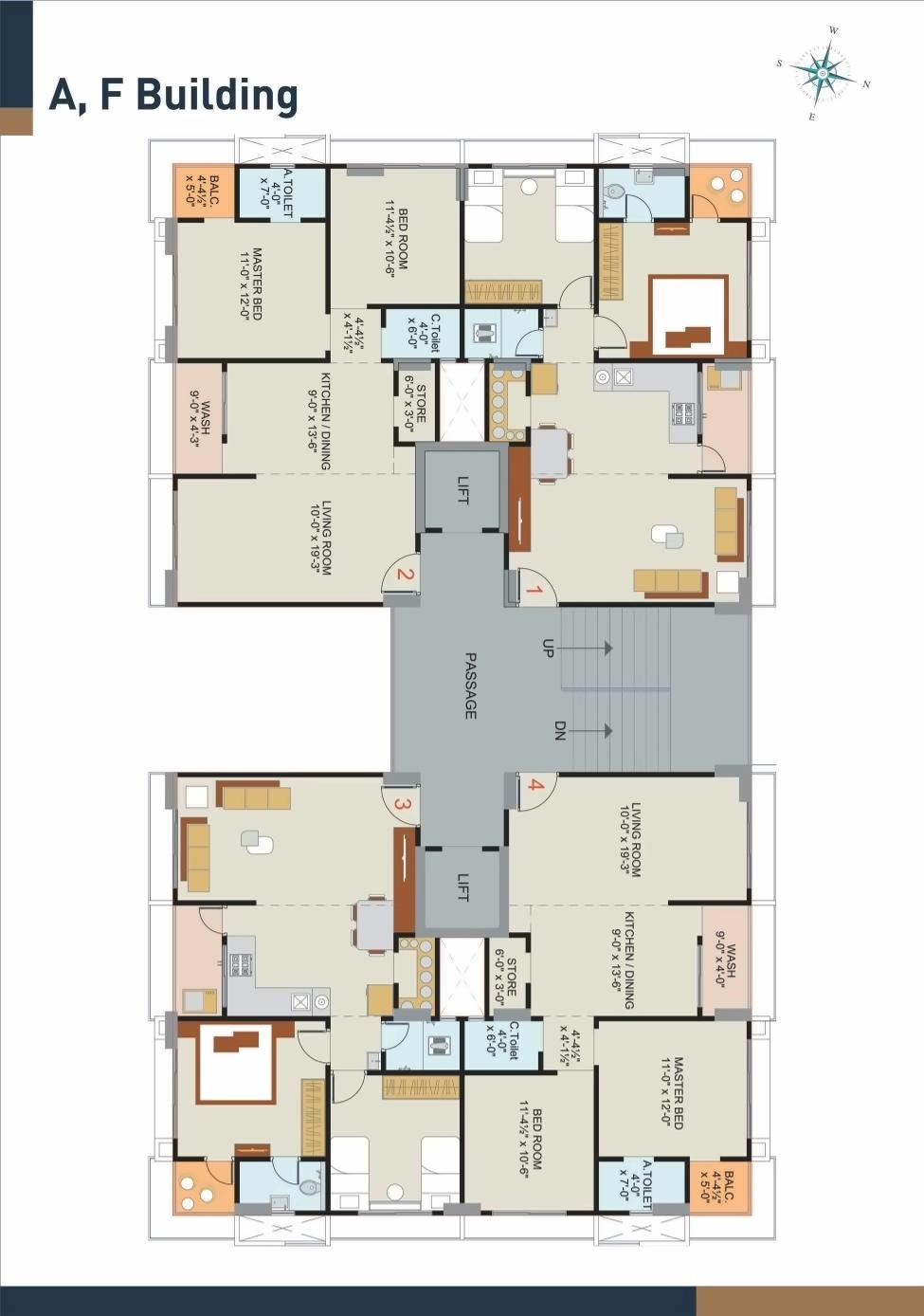 Layout of real estate project Vraj Antonia located at Simada, Surat, Gujarat