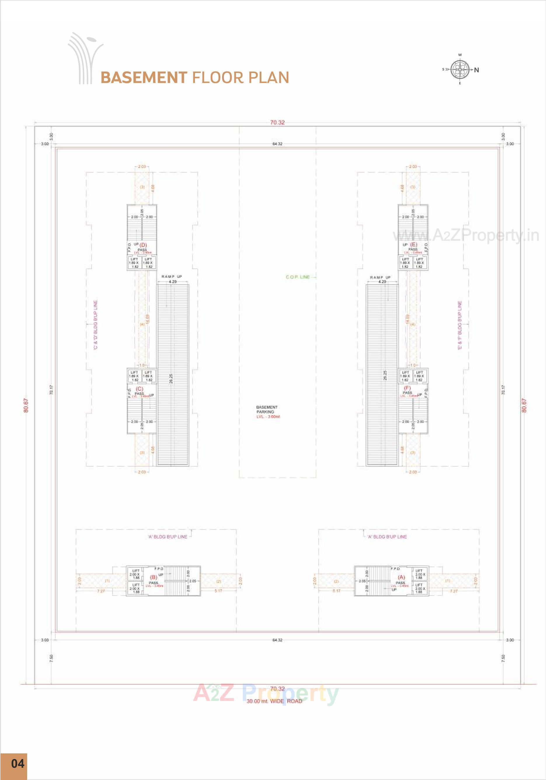 Layout of real estate project Vraj Platinum located at Sarthana, Surat, Gujarat