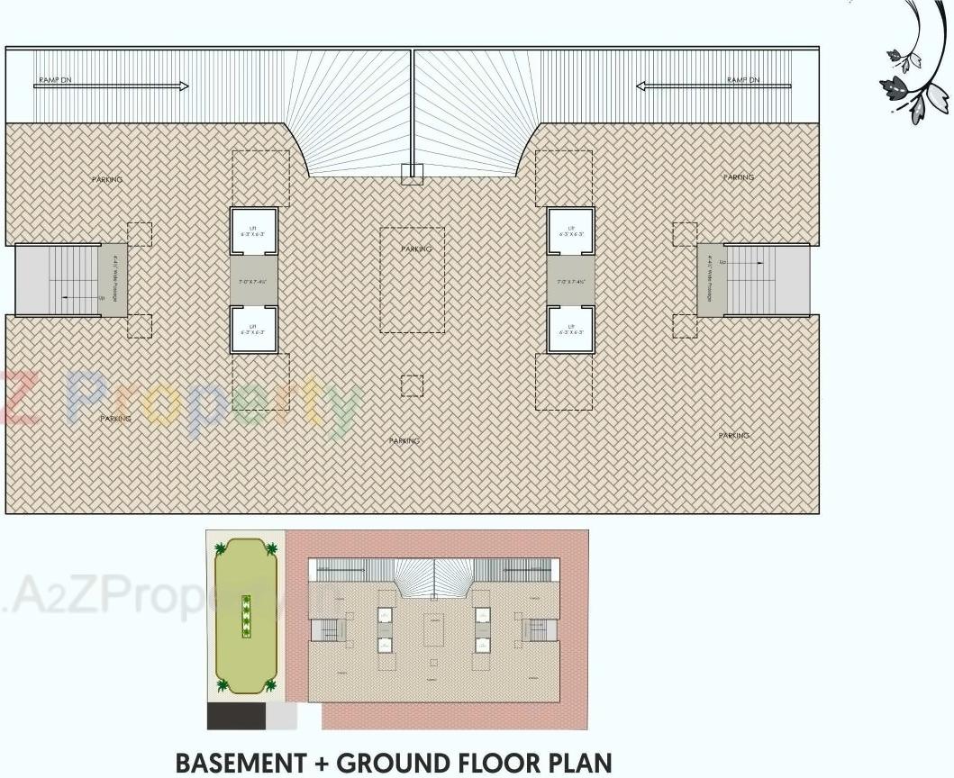 Layout of real estate project Vraj Residency located at Udhna, Surat, Gujarat