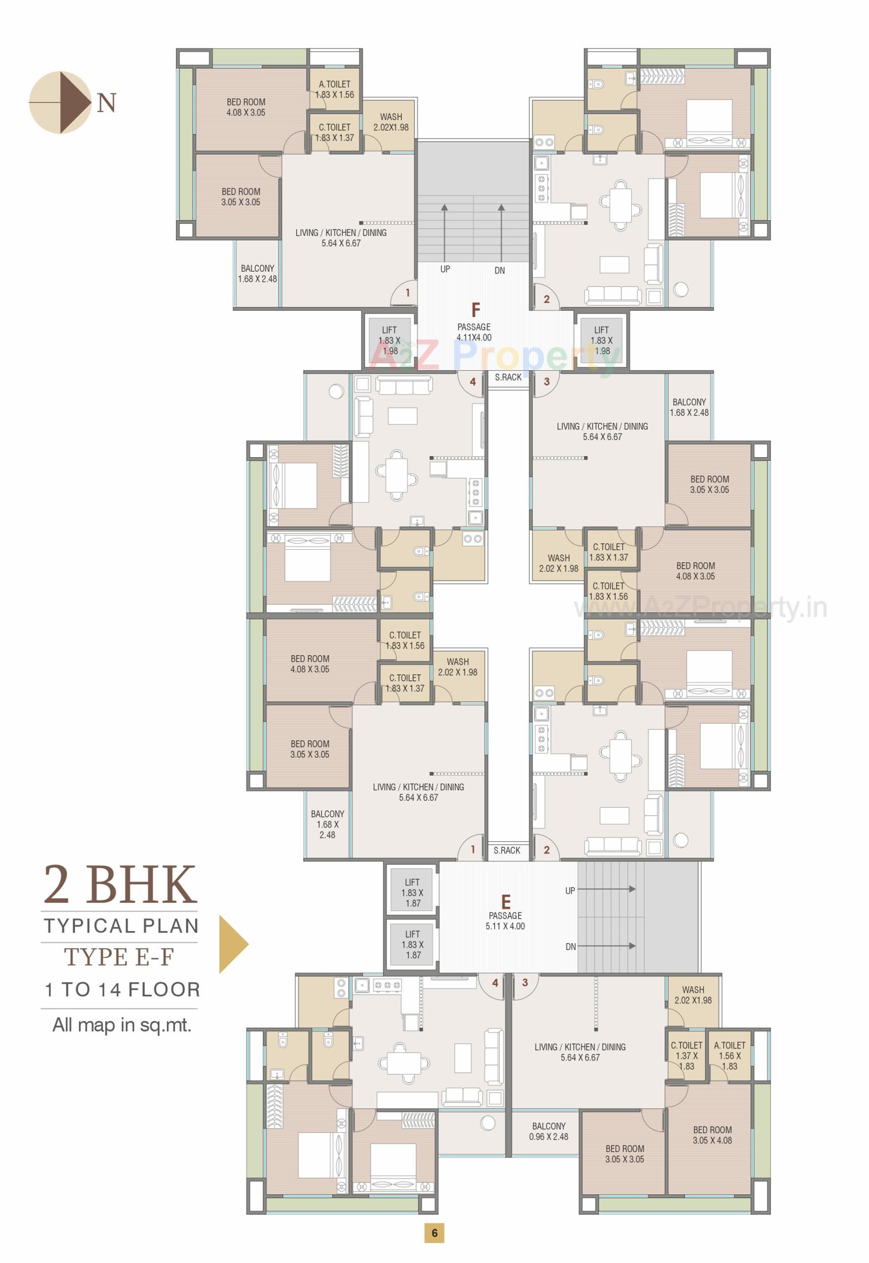 Layout of real estate project Vrajbhumi Residency located at Bamroli, Surat, Gujarat