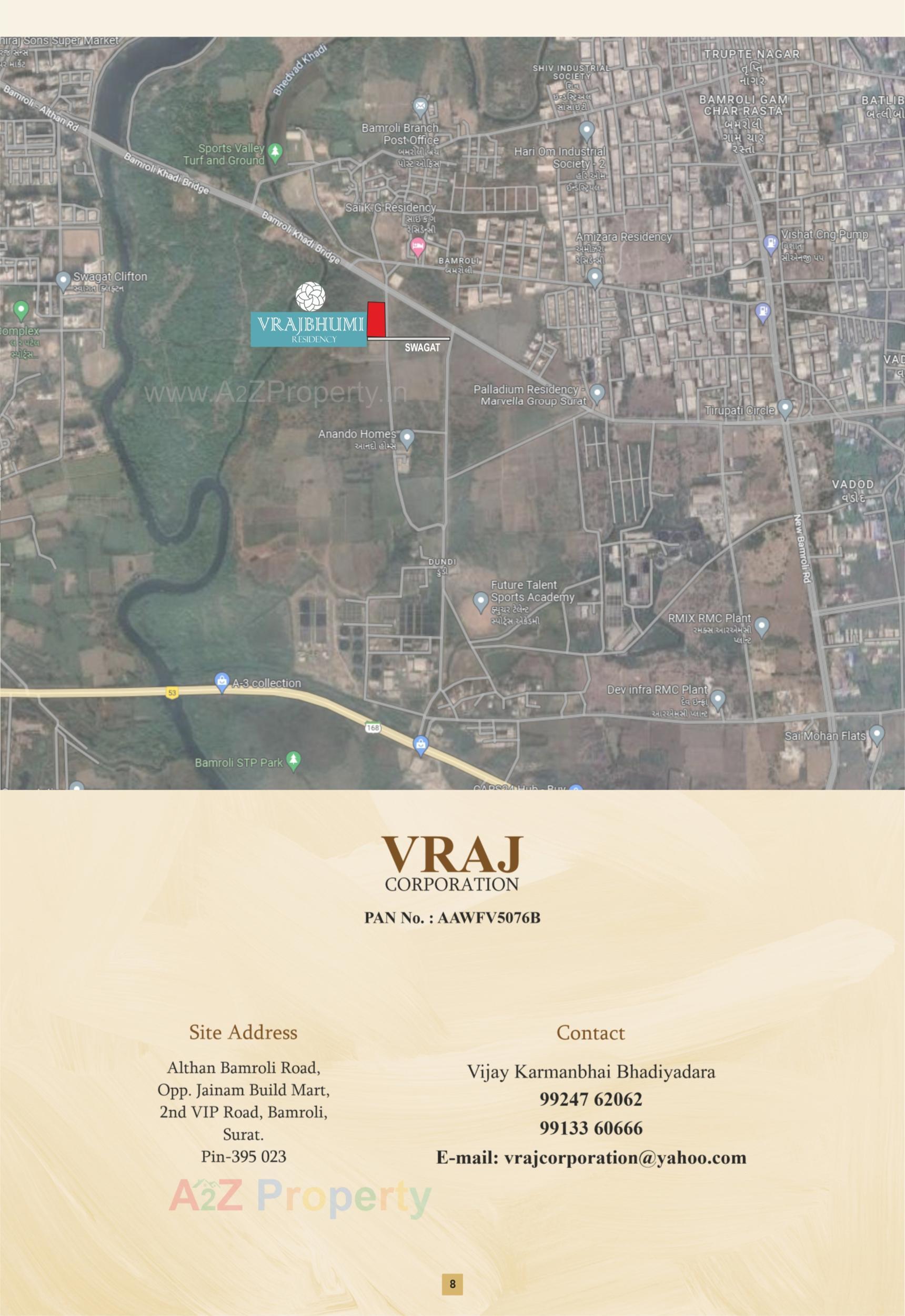  of real estate project Vrajbhumi Residency located at Bamroli, Surat, Gujarat