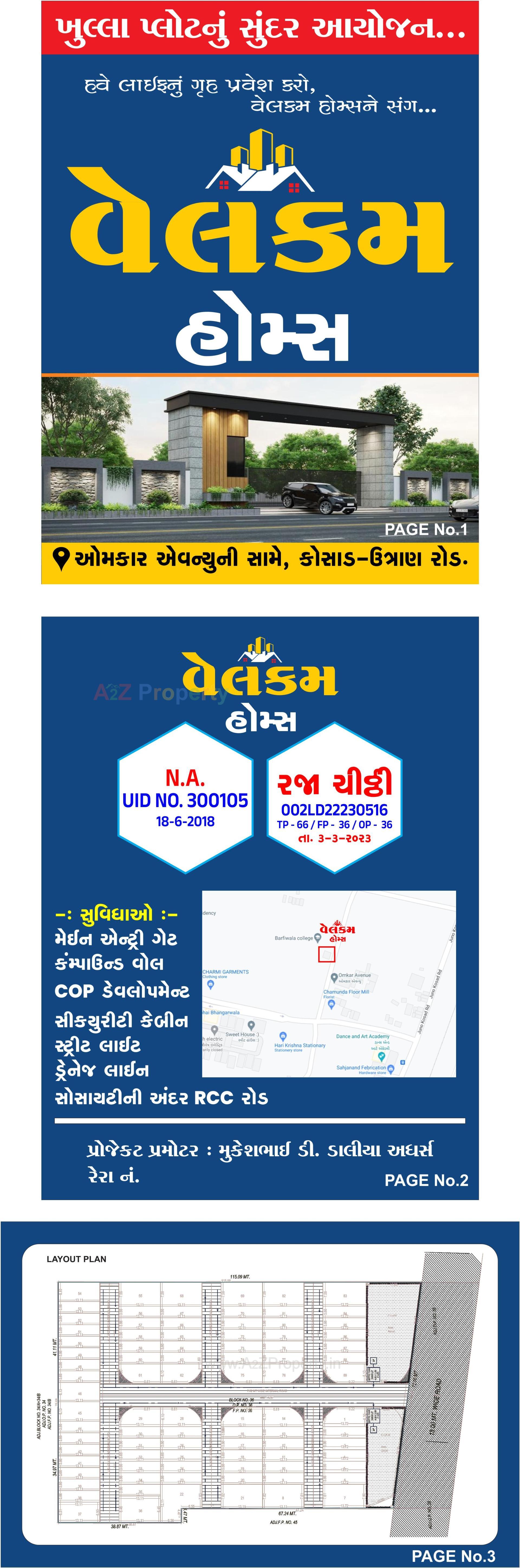  of real estate project Welcome Homes located at Kosad, Surat, Gujarat