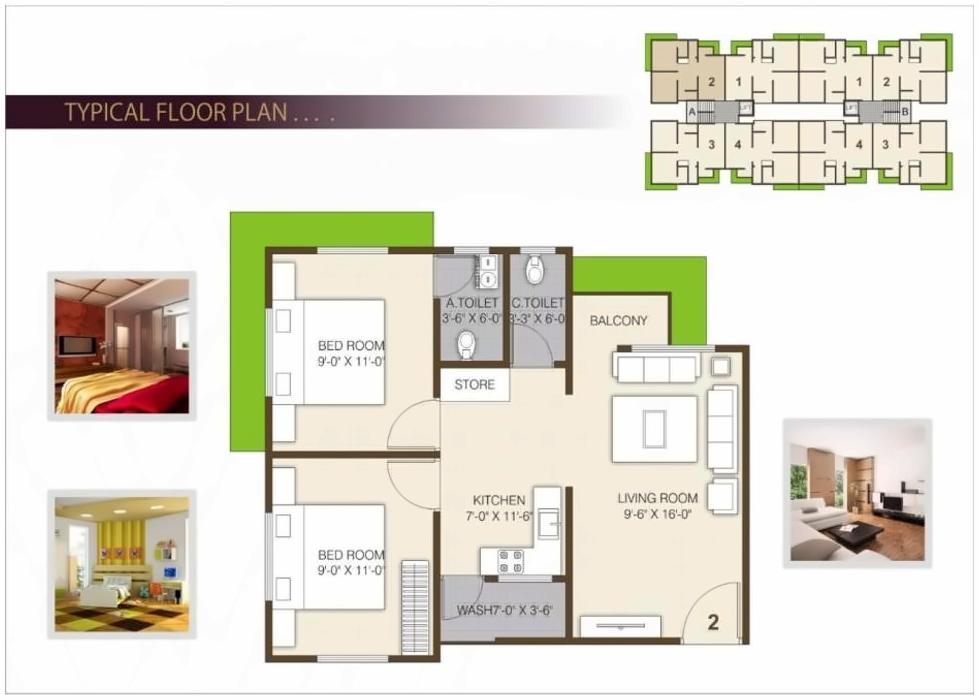 Layout of real estate project Western View located at Varachha, Surat, Gujarat