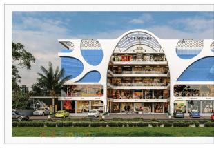 Elevation of real estate project Yogi Arcade located at Kosad, Surat, Gujarat