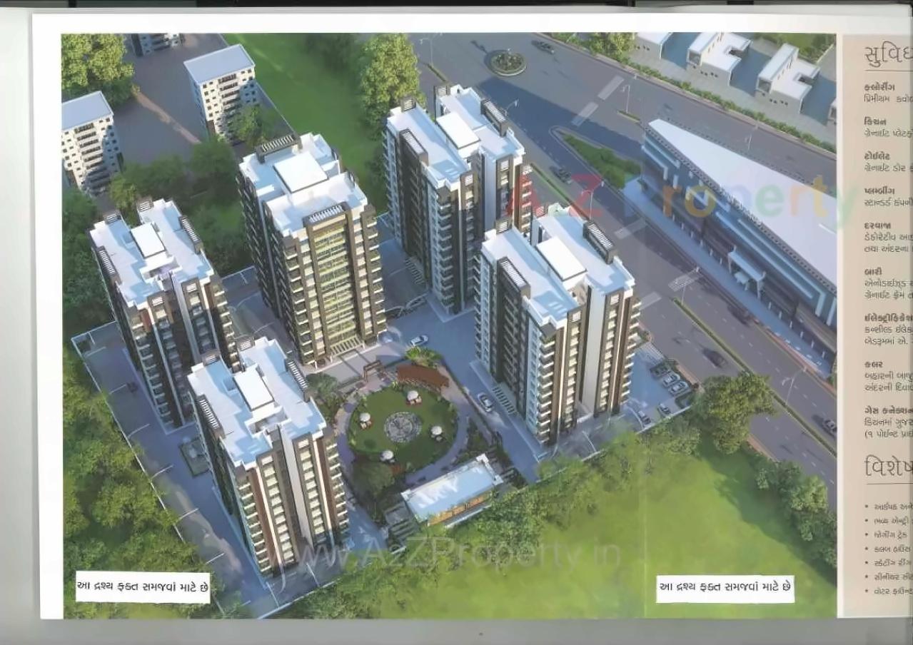 3D Elevation of real estate project Yogi Hieghts located at Puna, Surat, Gujarat