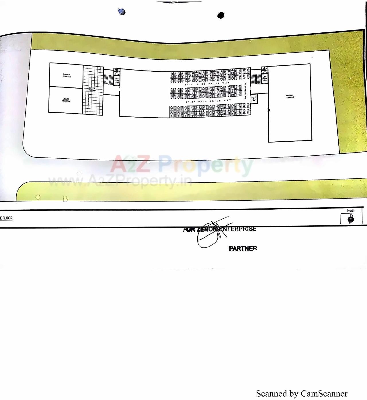 Layout of real estate project Zenon located at Majura, Surat, Gujarat