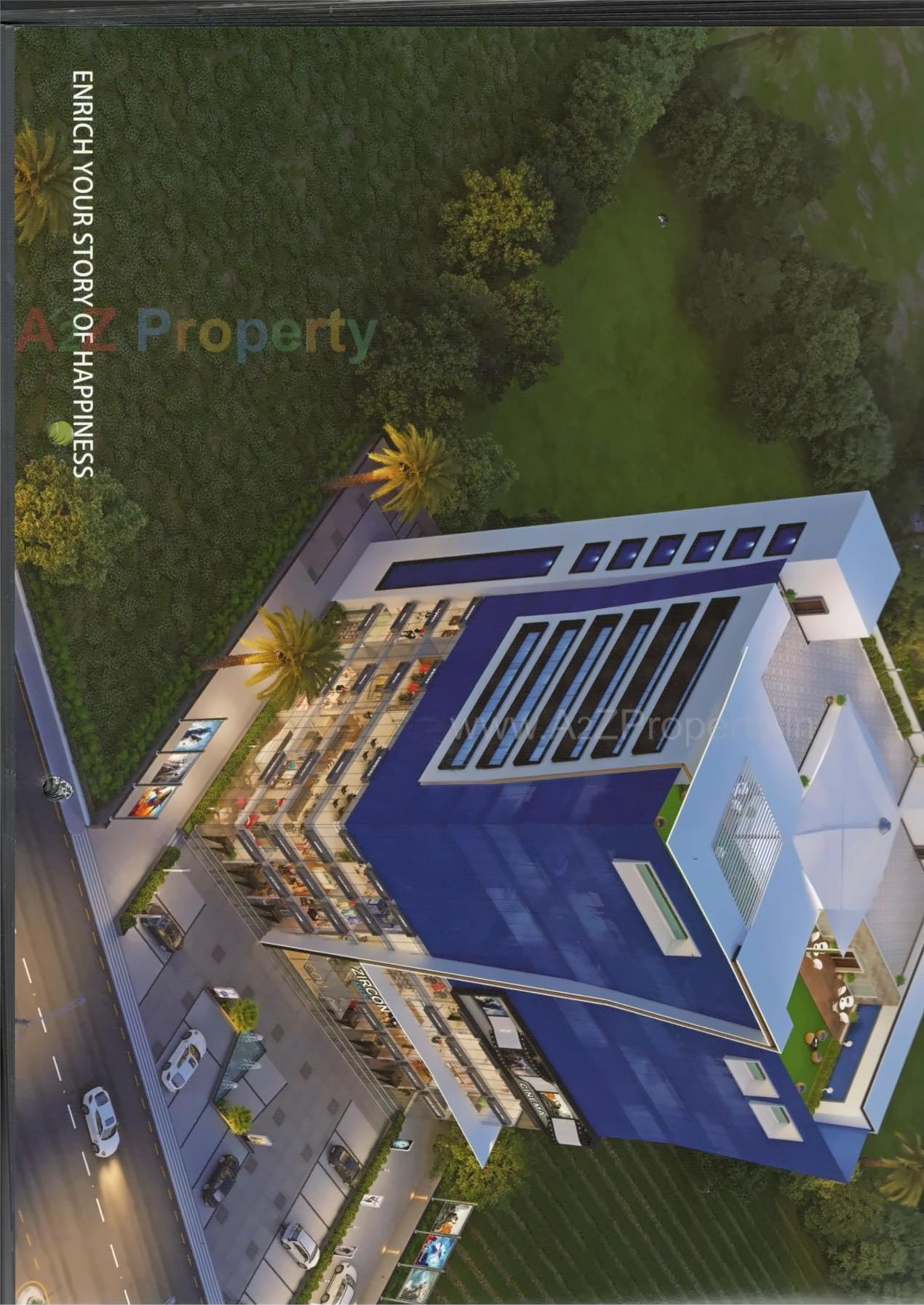 3D Elevation of real estate project Zircon Arena located at Bhatha, Surat, Gujarat