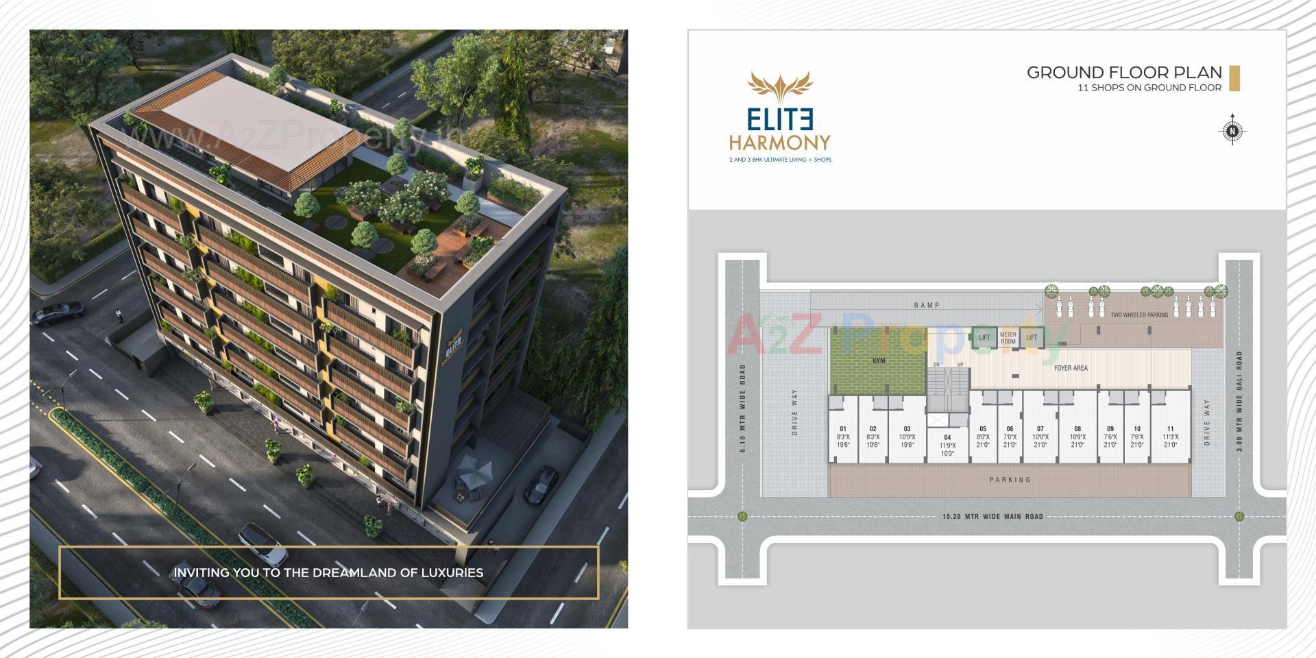 Layout of real estate project Elite Harmony located at Surendranagar, Surendranagar, Gujarat