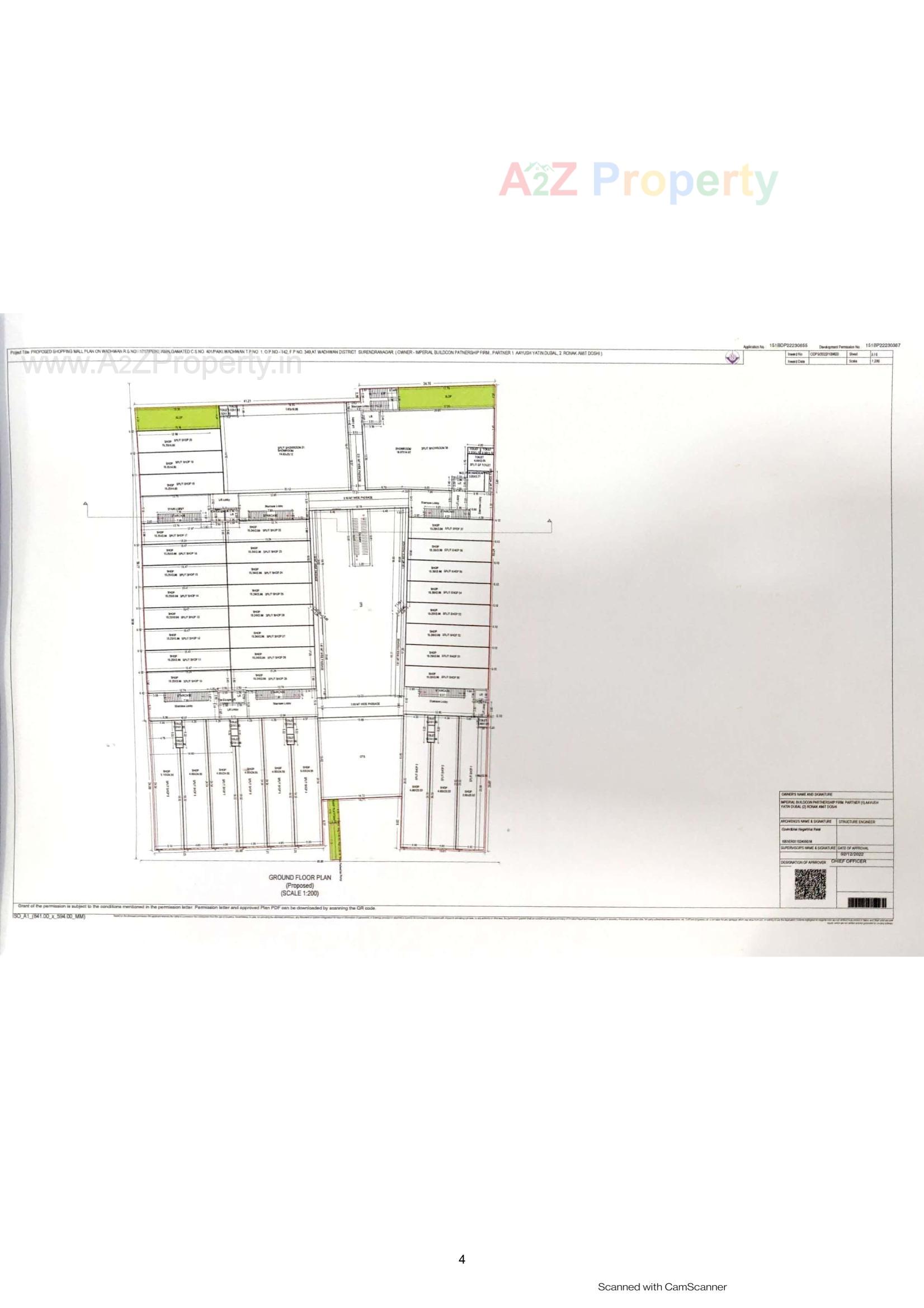 Layout of real estate project Imperial Mall located at Wadhvan, Surendranagar, Gujarat