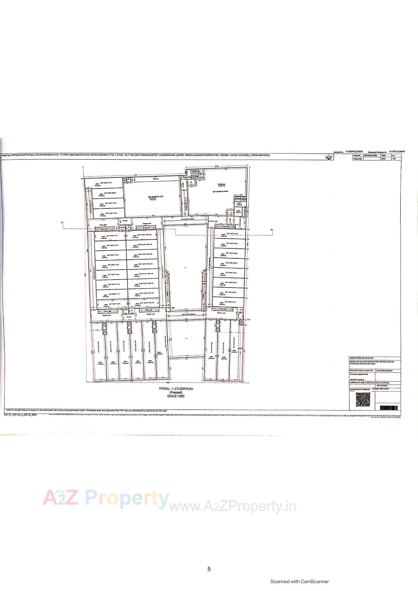 Layout of real estate project Imperial Mall located at Wadhvan, Surendranagar, Gujarat