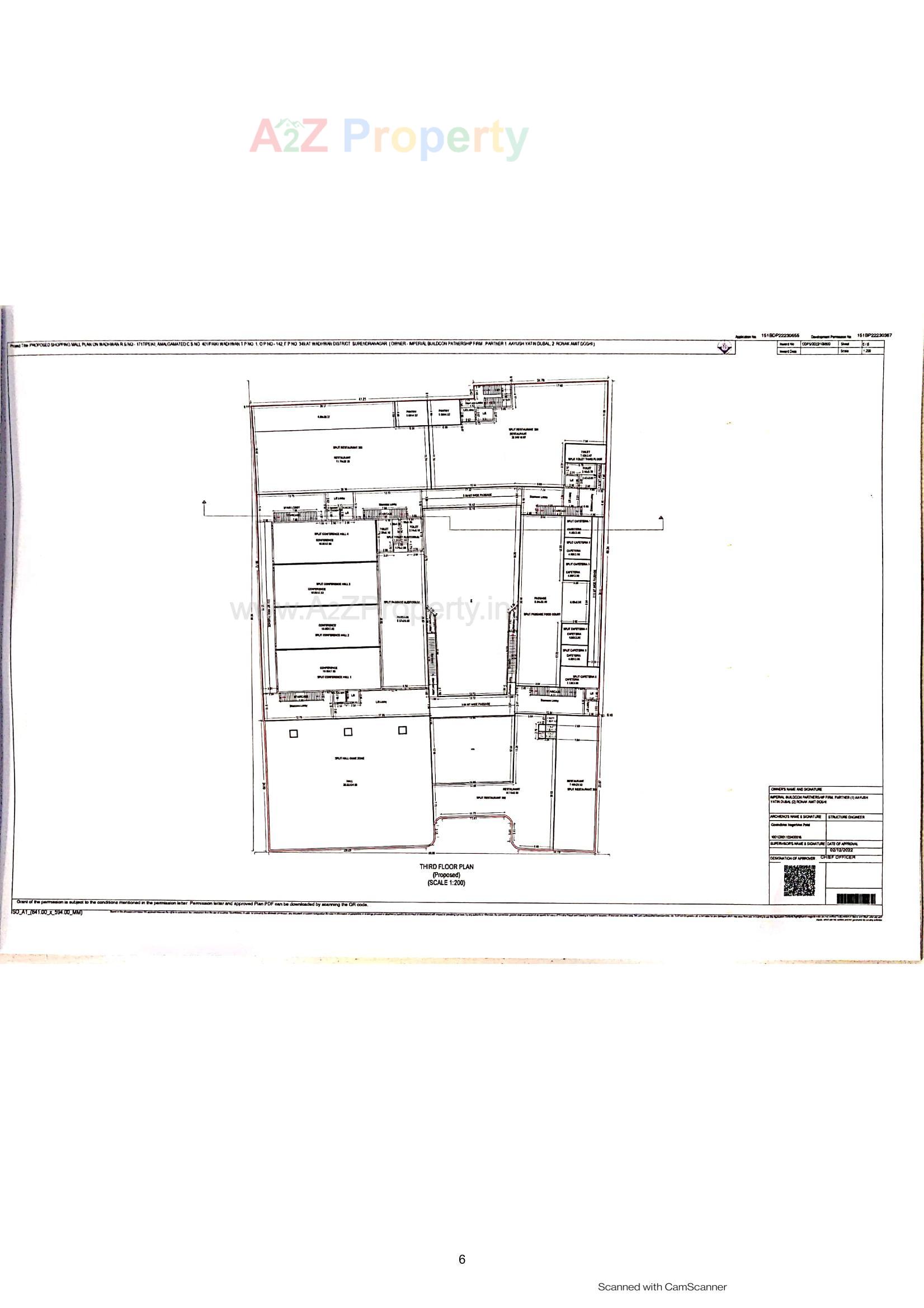 Layout of real estate project Imperial Mall located at Wadhvan, Surendranagar, Gujarat