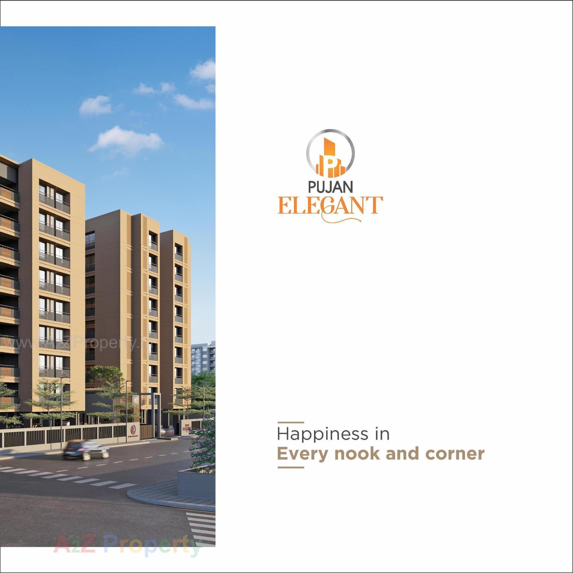 3D Elevation of real estate project Pujan Elegant located at Wadhwan, Surendranagar, Gujarat