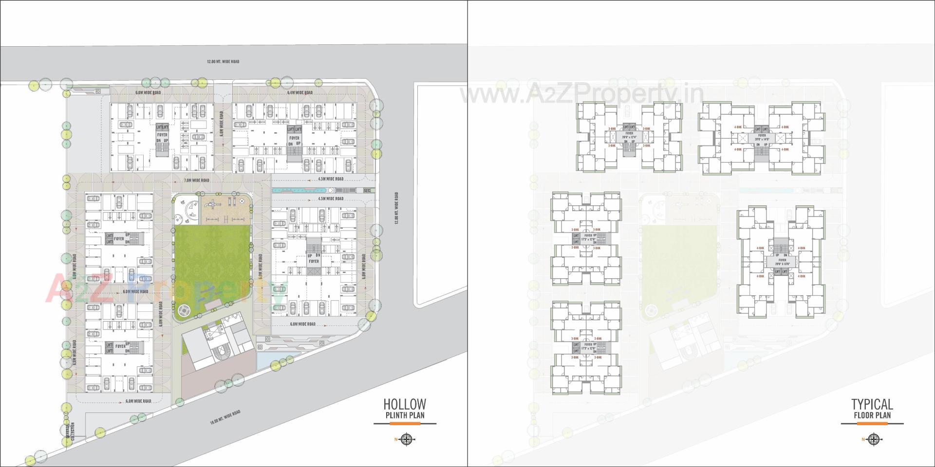 Layout of real estate project Pujan Elegant located at Wadhwan, Surendranagar, Gujarat