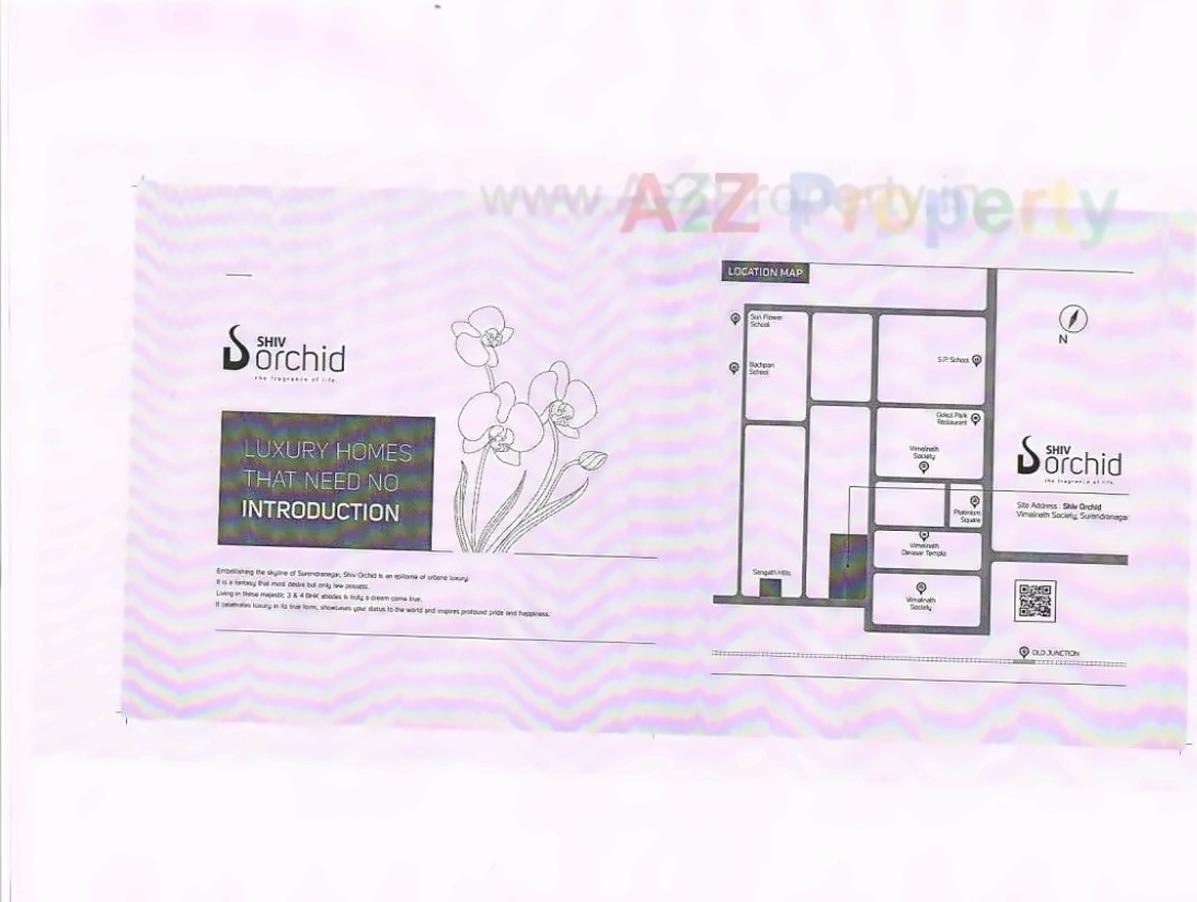Layout of real estate project Shiv Orchid located at Wadhwan, Surendranagar, Gujarat