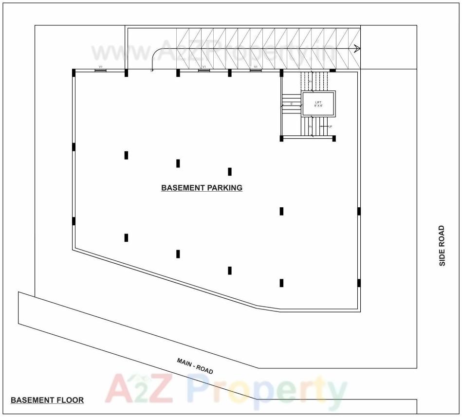 Layout of real estate project Vision located at Surendranagar, Surendranagar, Gujarat