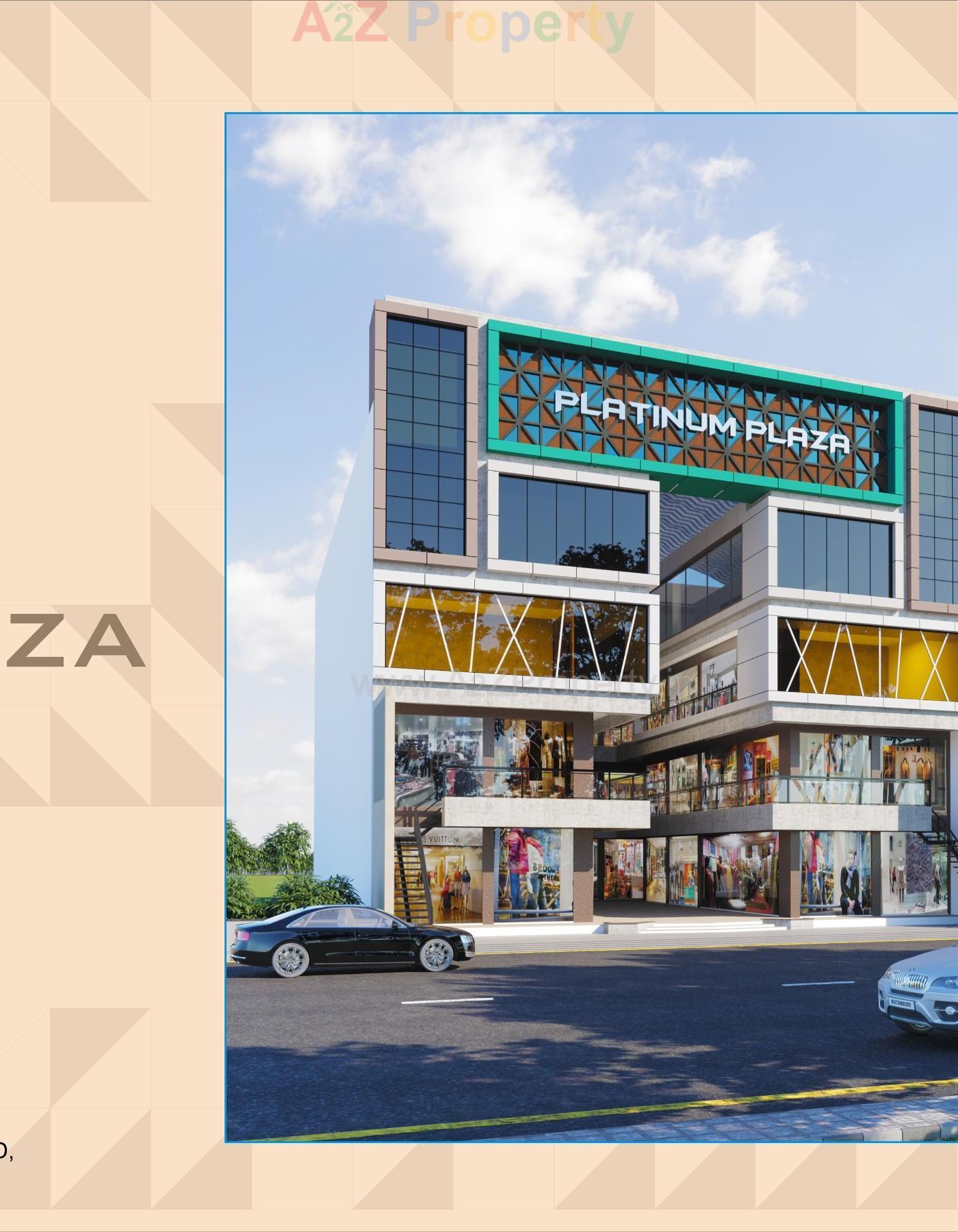 3D Elevation of real estate project Platinum Plaza located at Vyara, Tapi, Gujarat