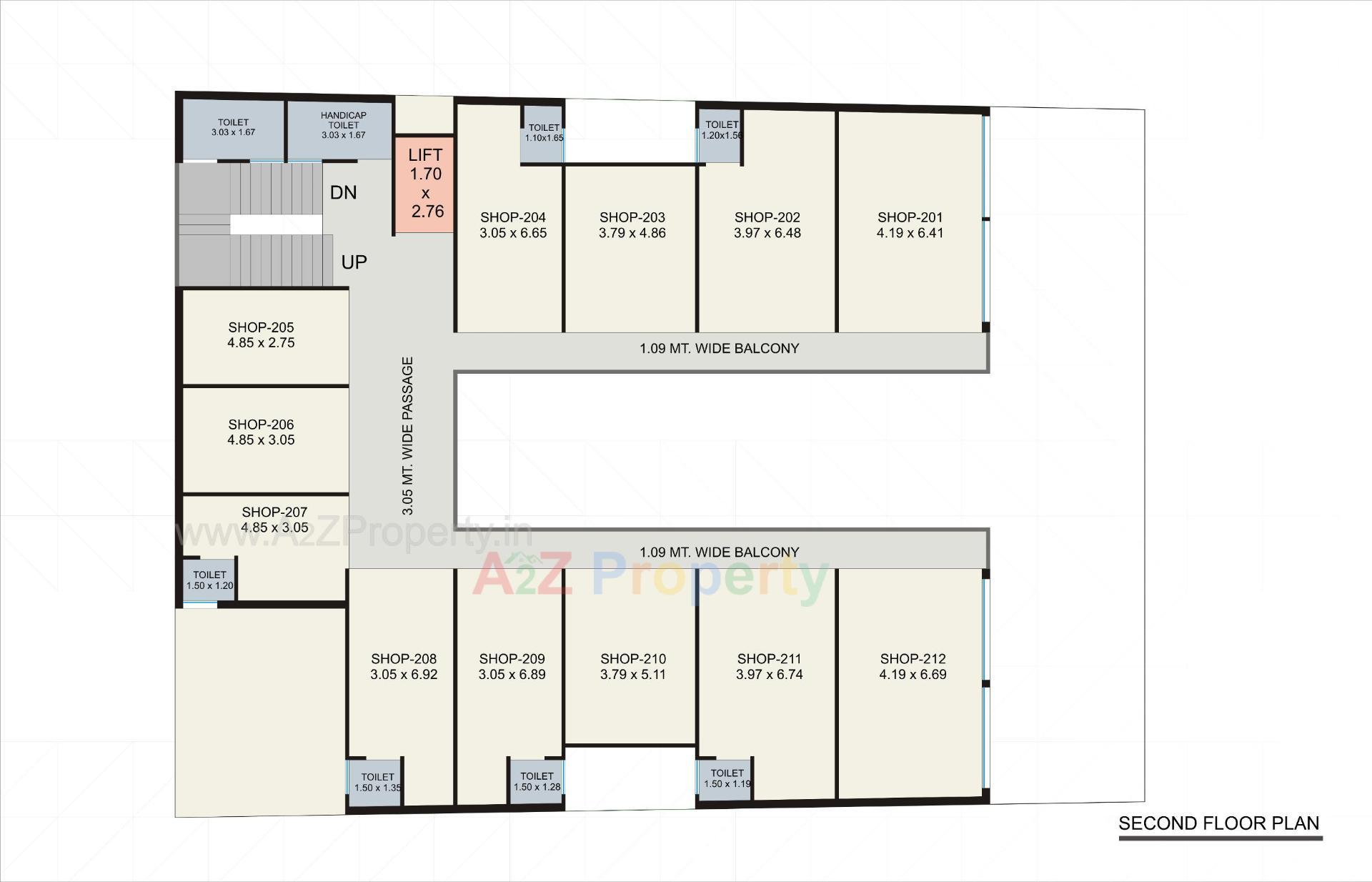 Layout of real estate project Platinum Plaza located at Vyara, Tapi, Gujarat