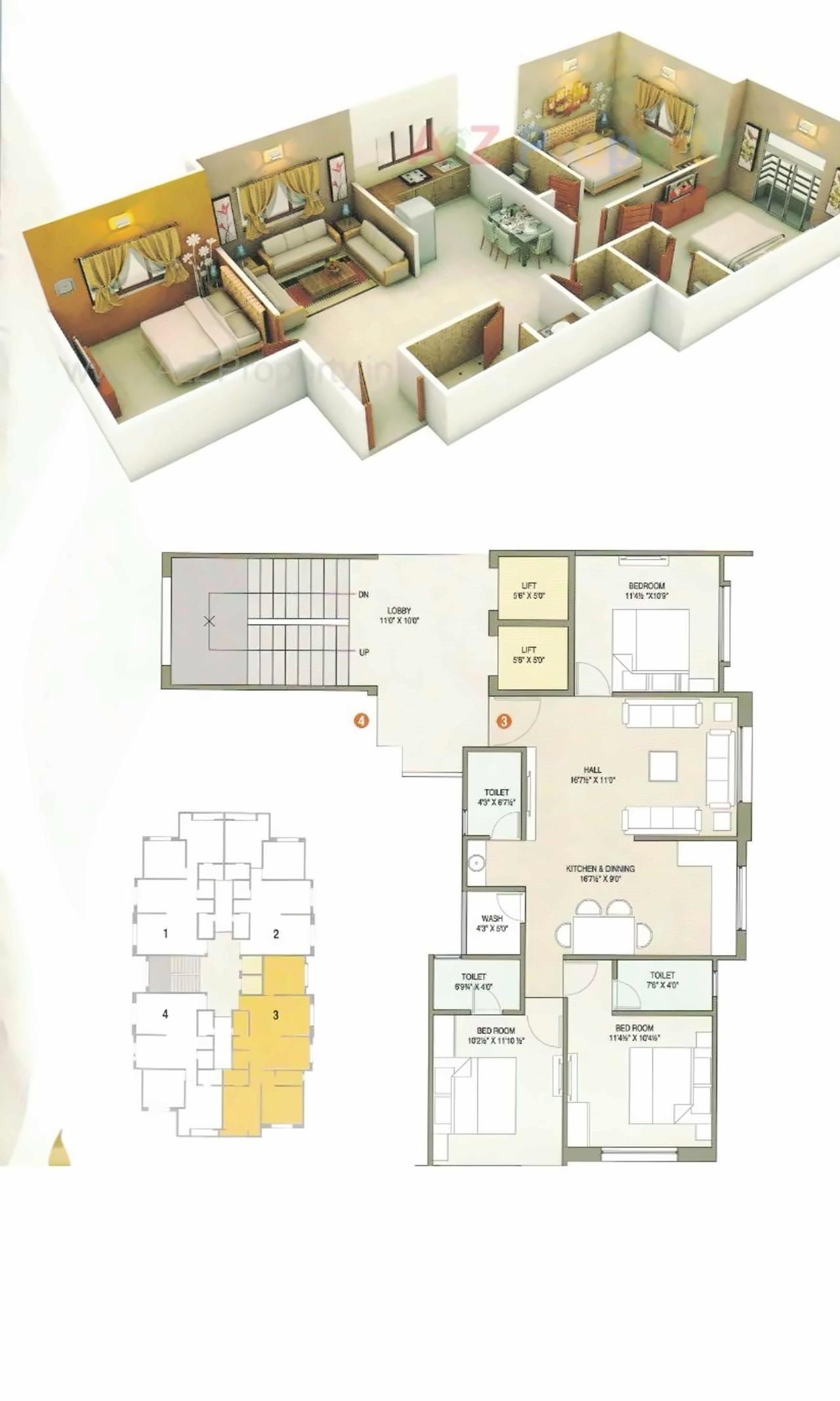 Layout of real estate project Pushpkala Heights located at Vyara, Tapi, Gujarat