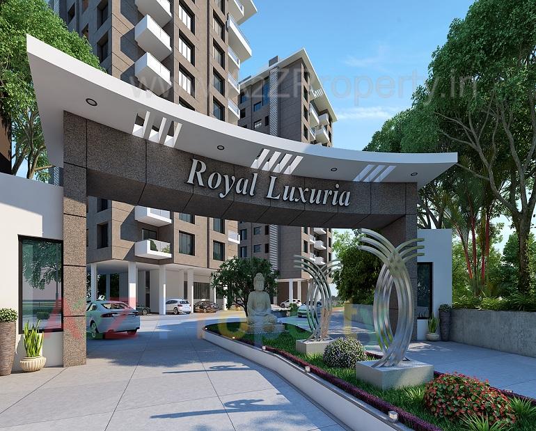 3D Elevation of real estate project Royal Luxuria located at Vyara, Tapi, Gujarat