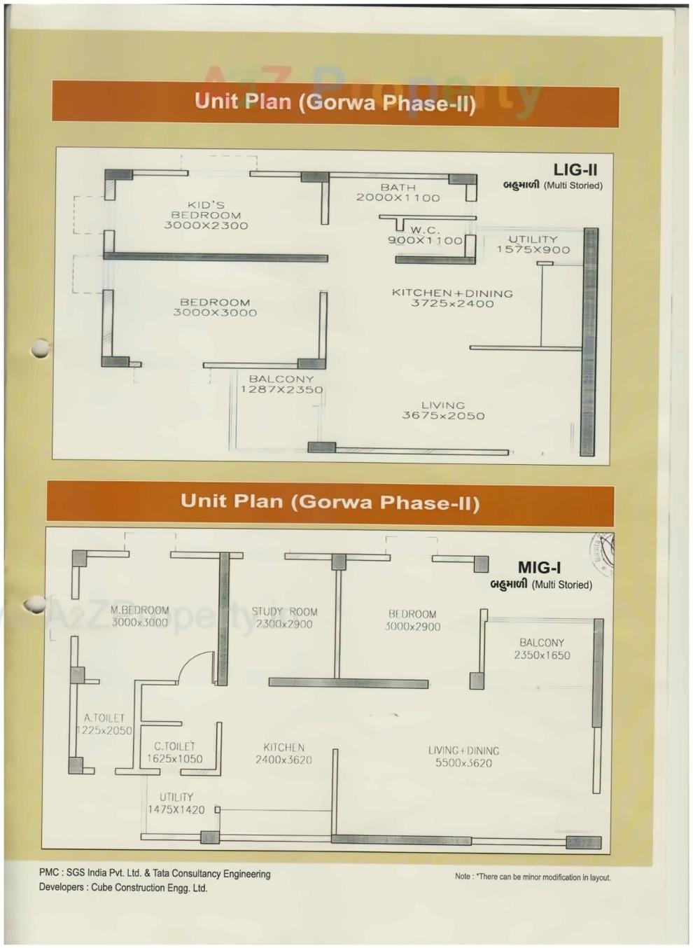 Layout of real estate project 162 Mig + 18 Shops, Plot B,package 13, Gorwa located at Gorva, Vadodara, Gujarat