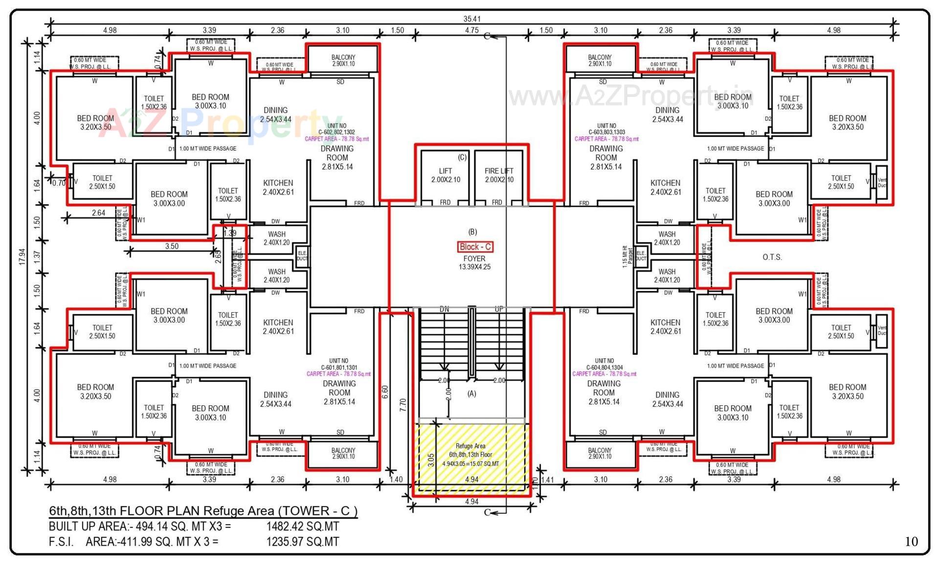 Layout of real estate project 19 Shops 448 Bhk Flats At Gorwa located at Gorwa, Vadodara, Gujarat